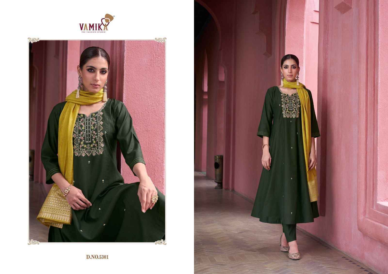 Vamika Liyana Readymade Viscouse Dress Wholesale Rate ( 6 Pcs Catalog )