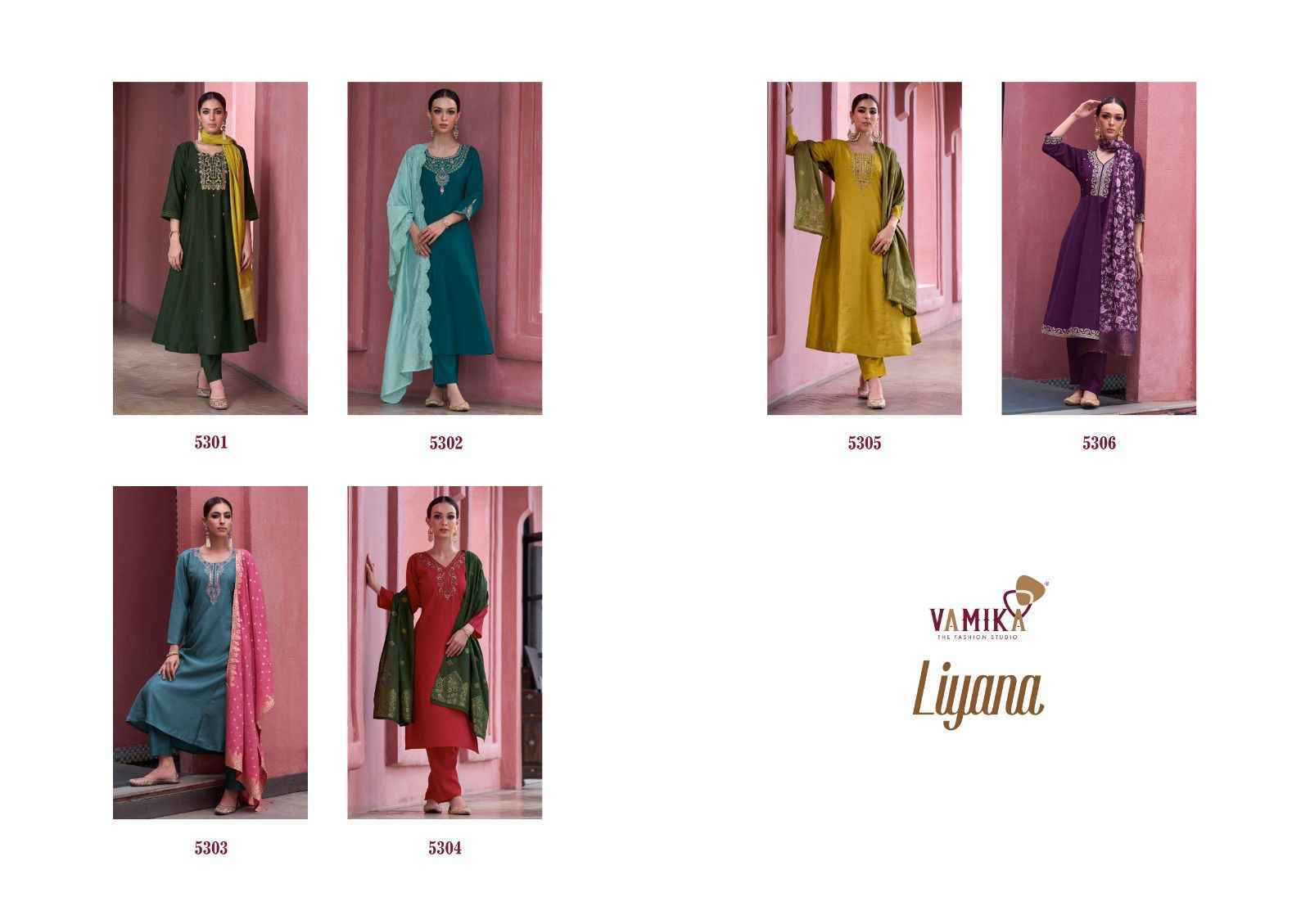 Vamika Liyana Readymade Viscouse Dress Wholesale Rate ( 6 Pcs Catalog )