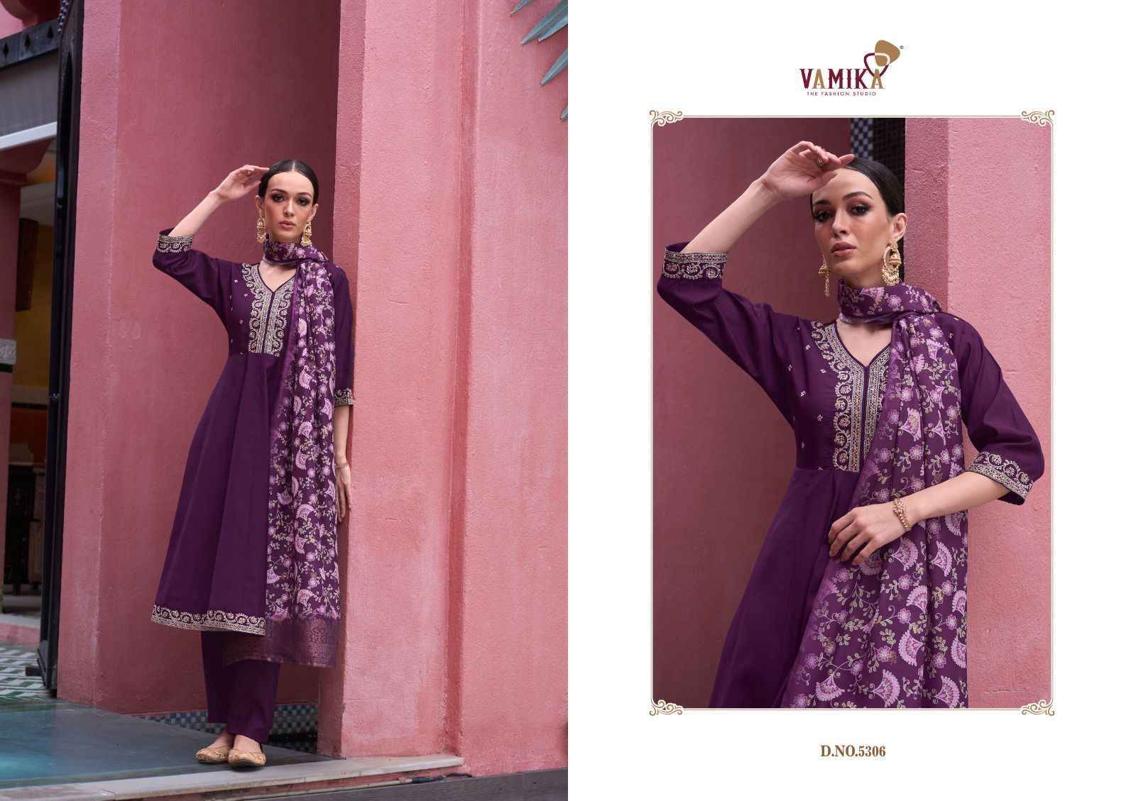 Vamika Liyana Readymade Viscouse Dress Wholesale Rate ( 6 Pcs Catalog )