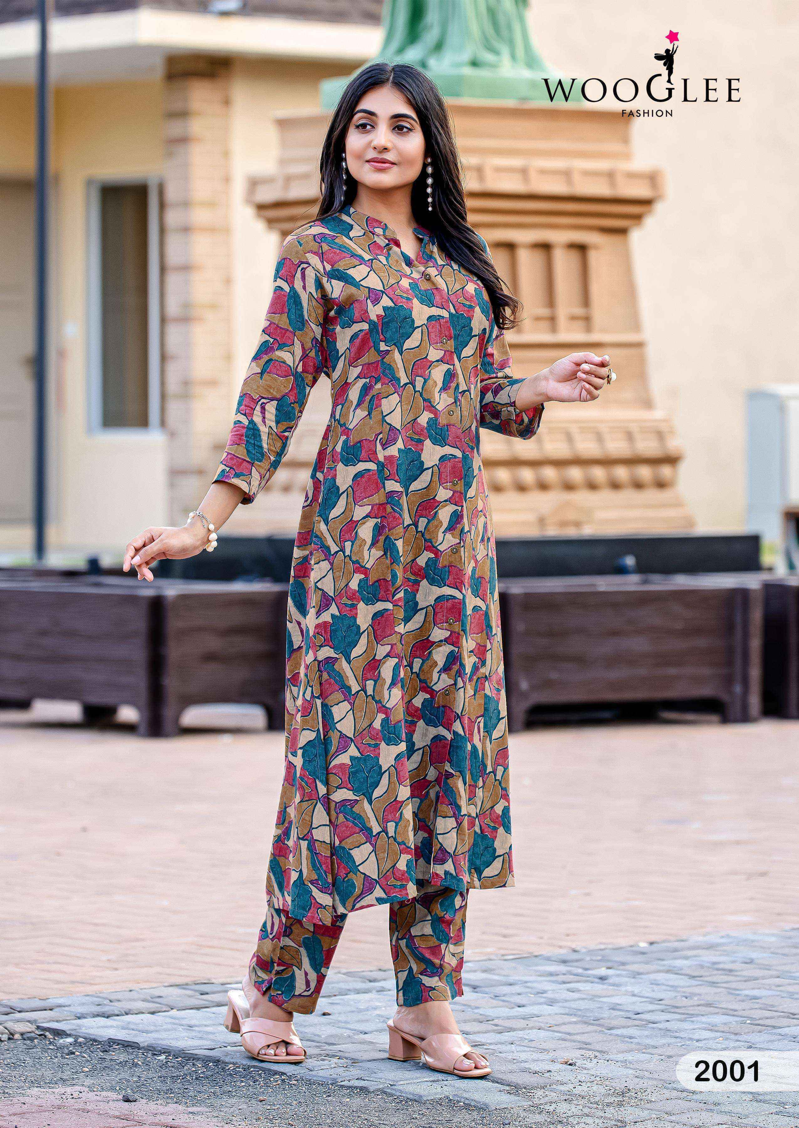 Wooglee Sankalp Rayon Kurti With Bottom Wholesale Rate ( 6 Pcs Catalog )