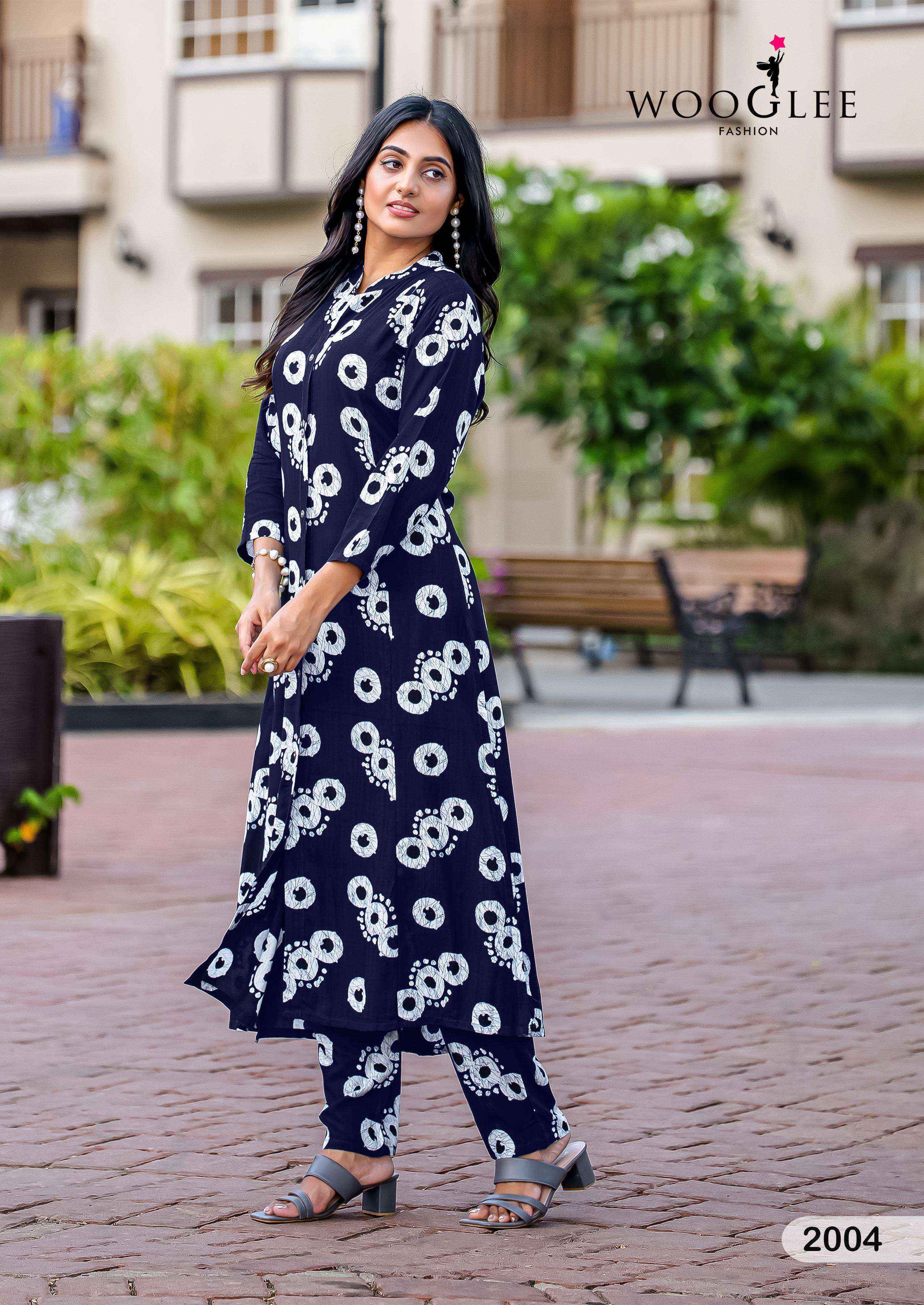Wooglee Sankalp Rayon Kurti With Bottom Wholesale Rate ( 6 Pcs Catalog )