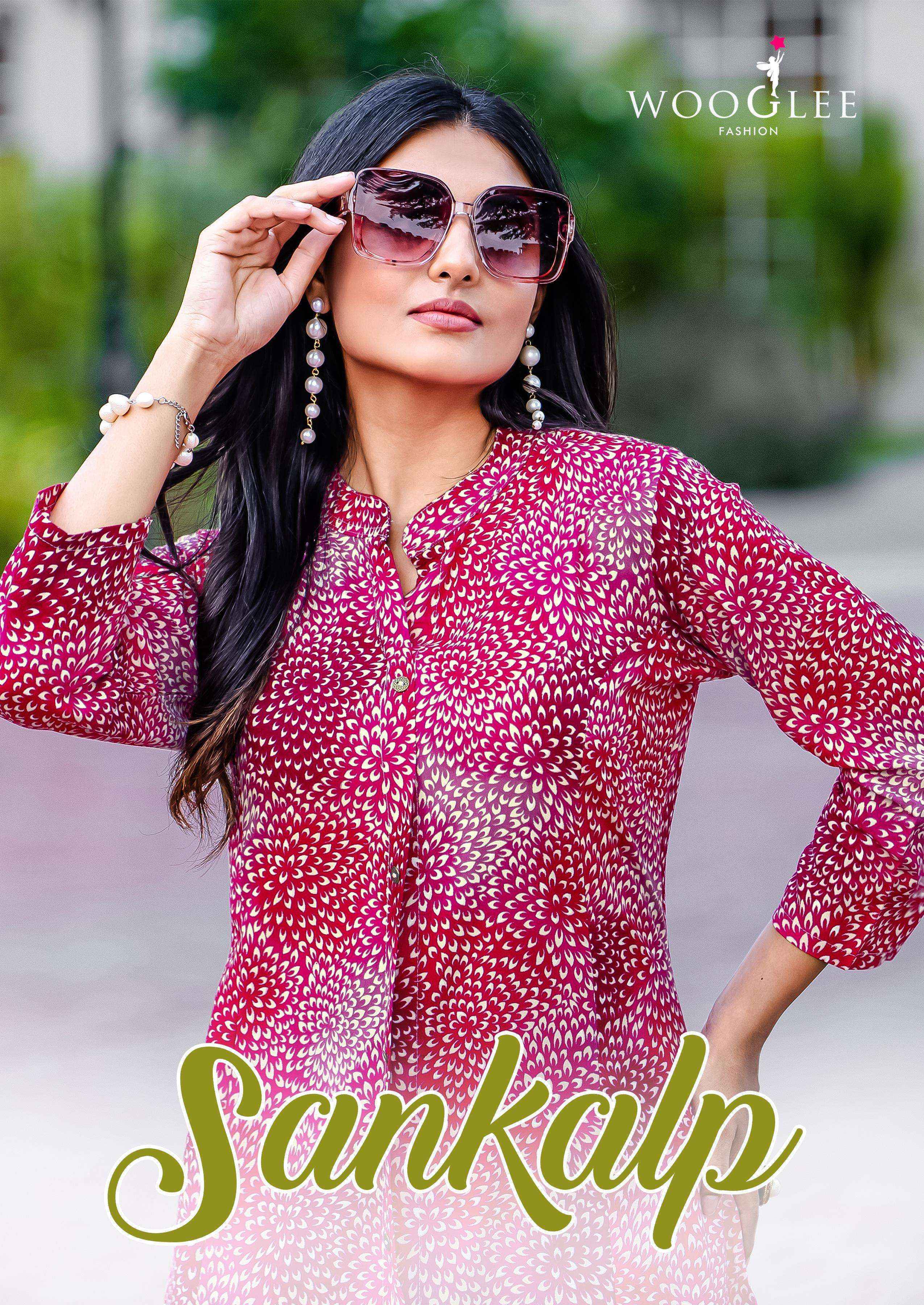 Wooglee Sankalp Rayon Kurti With Bottom Wholesale Rate ( 6 Pcs Catalog )