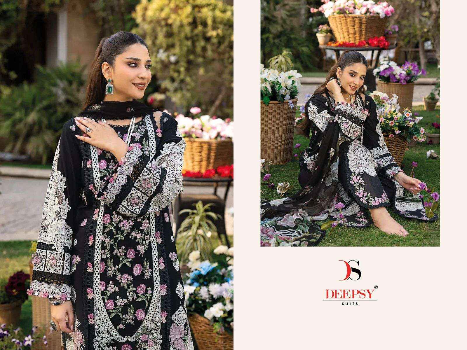 Deepsy Elaf Luxury Lawn 25 2 Cotton Pakistani Dress Material Wholesale Price ( 6 Pcs Catalogue )