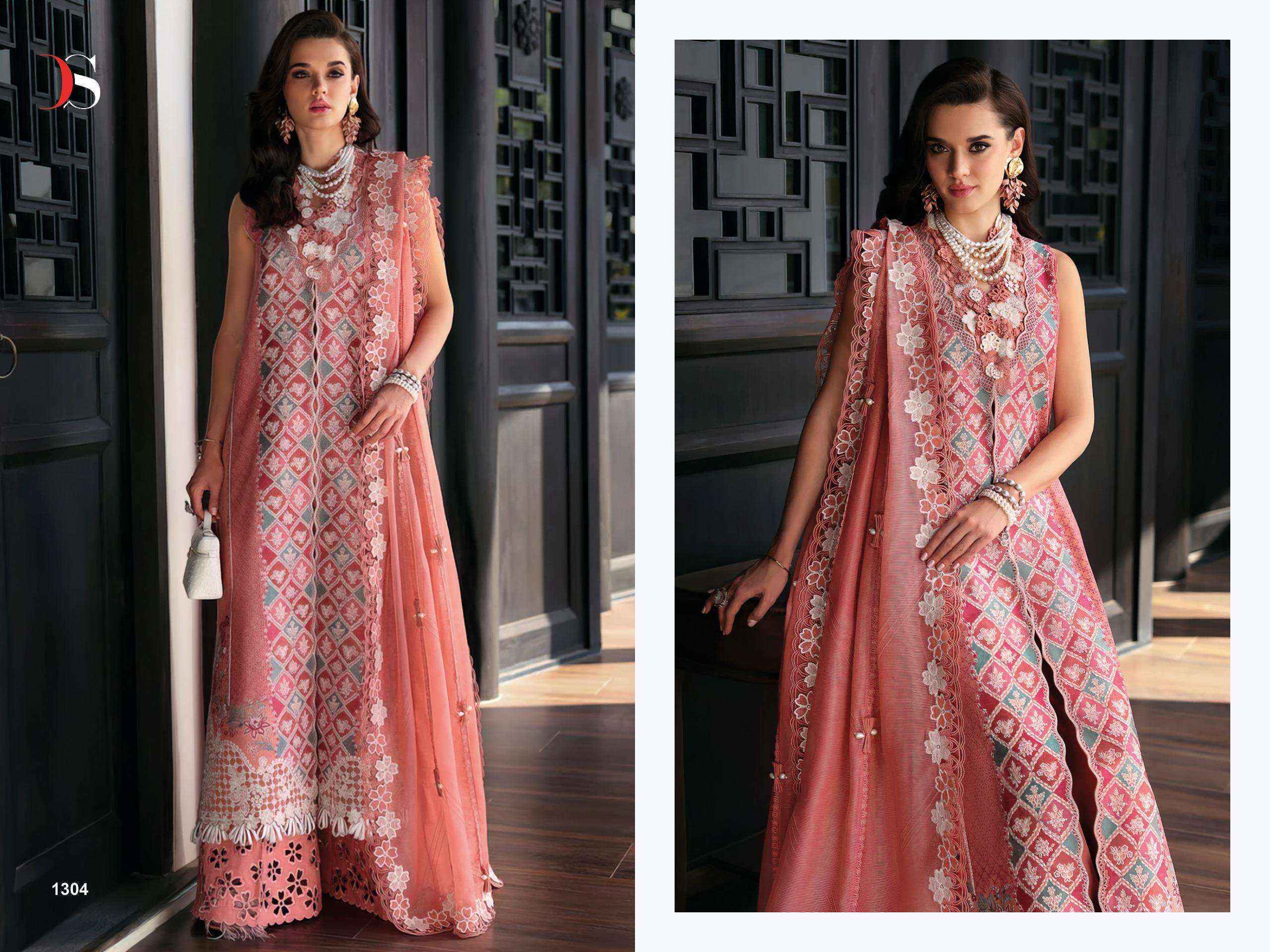 Deepsy Suit Maria B Premium Embroidered 25 -3 Cotton Dress Material ( 6 pcs Catalogue )