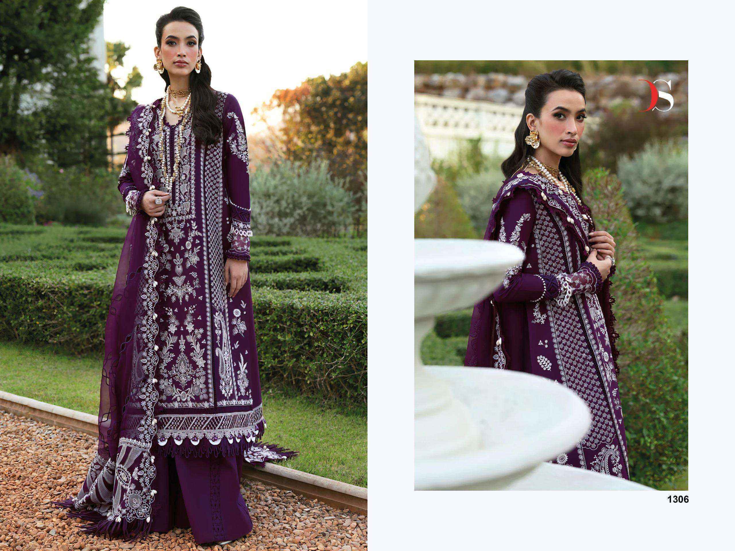 Deepsy Suit Maria B Premium Embroidered 25 -3 Cotton Dress Material ( 6 pcs Catalogue )