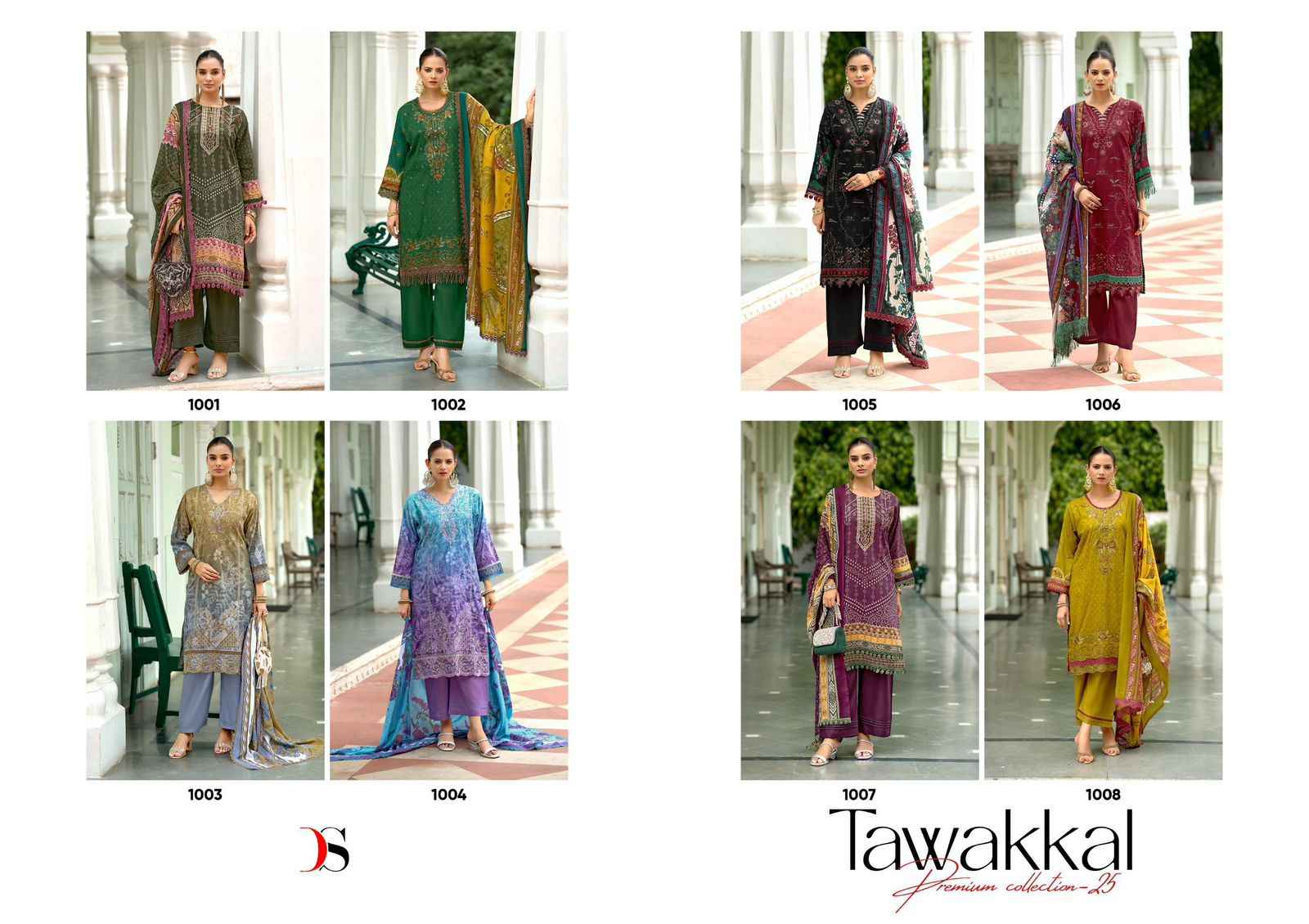 DEEPSY TAWAKKAL PREMIUM LAWN COLLECTION 25 PAKISTANI SUIT WHOLESALE PRICE ( 8 PCS CATALOGUE )
