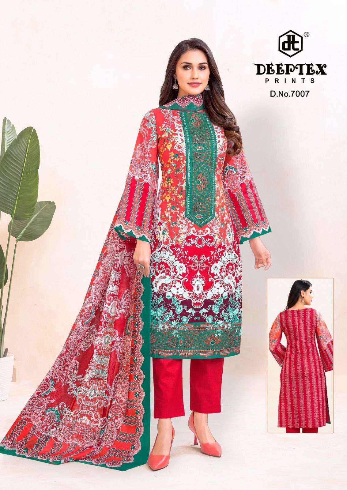 Deeptex Prints Roohi Zara Vol 7 Lawn Cotton Dress Material Wholesale Price ( 8 pcs Catalogue )