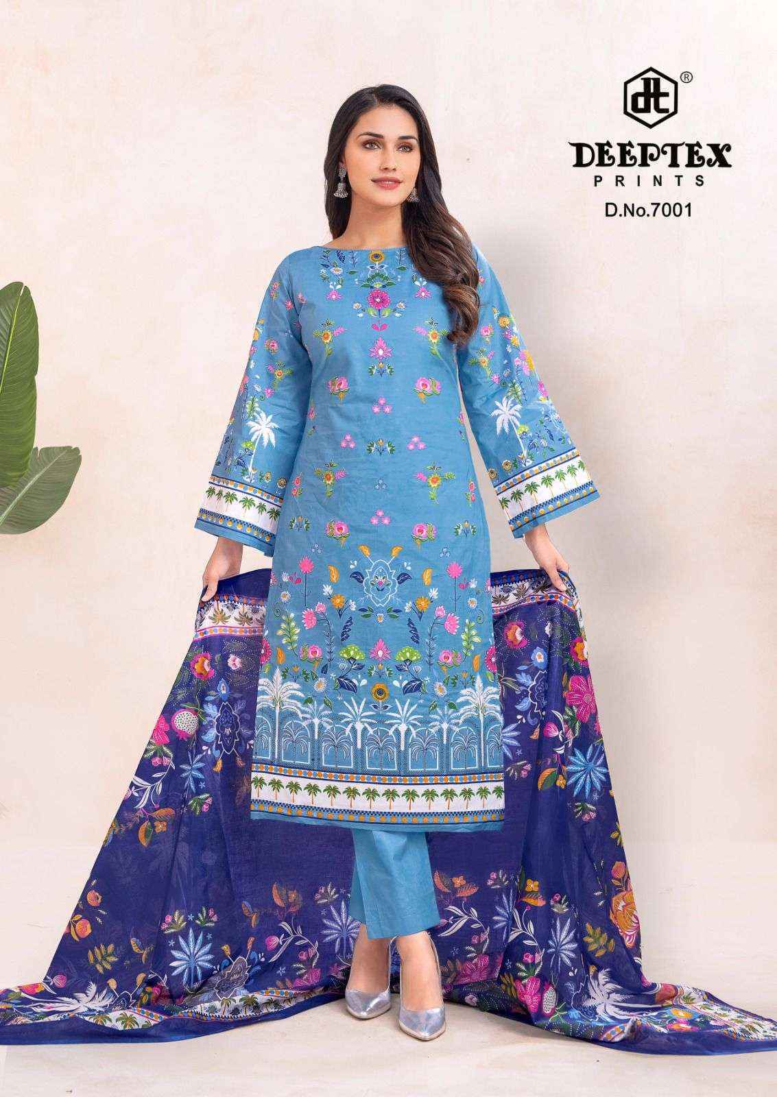 Deeptex Prints Roohi Zara Vol 7 Lawn Cotton Dress Material Wholesale Price ( 8 pcs Catalogue )