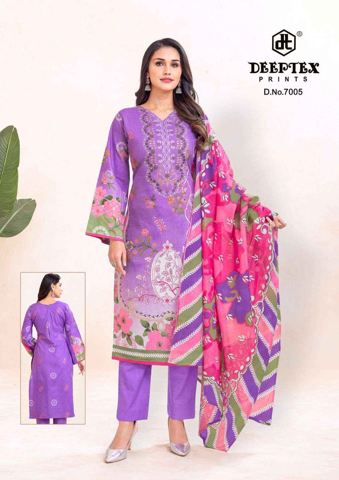 Deeptex Prints Roohi Zara Vol 7 Lawn Cotton Dress Material Wholesale Price ( 8 pcs Catalogue )