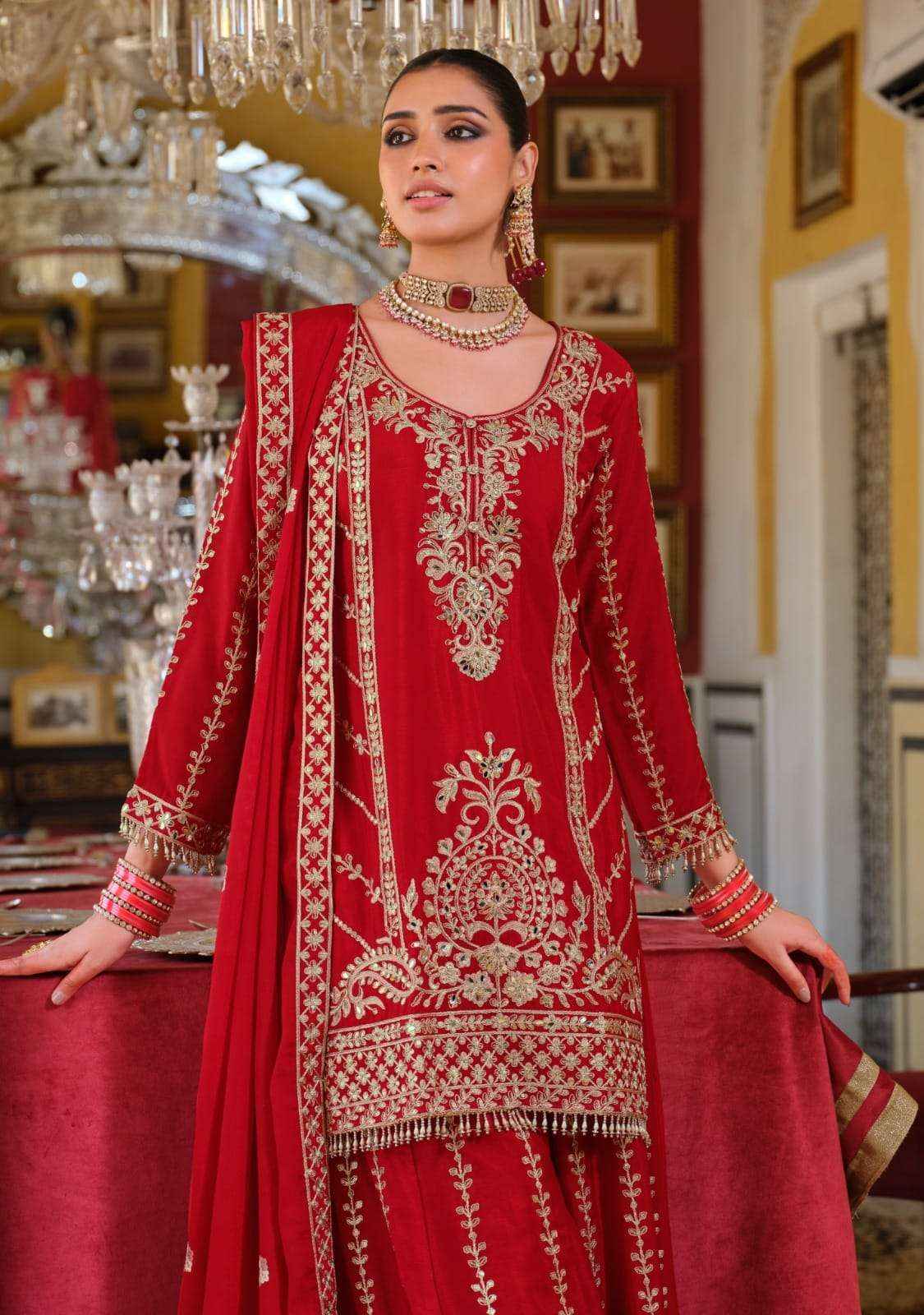 Eba Lifestyle Sundari Readymade Designer Palazzo Wedding Suit Wholesale Rate ( 4 Pcs Catalog )