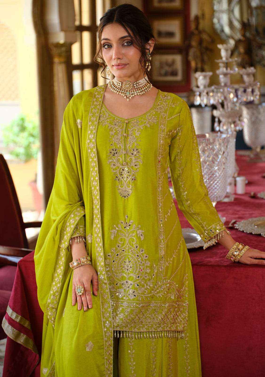 Eba Lifestyle Sundari Readymade Designer Palazzo Wedding Suit Wholesale Rate ( 4 Pcs Catalog )