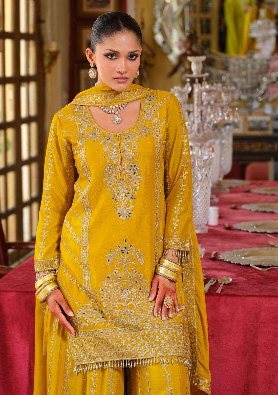 Eba Lifestyle Sundari Readymade Designer Palazzo Wedding Suit Wholesale Rate ( 4 Pcs Catalog )