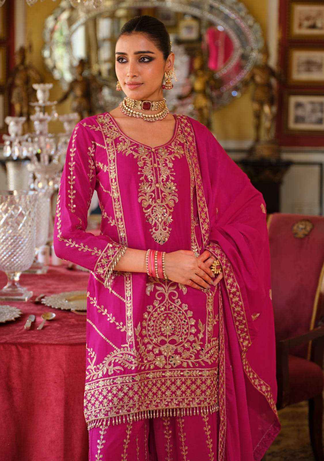 Eba Lifestyle Sundari Readymade Designer Palazzo Wedding Suit Wholesale Rate ( 4 Pcs Catalog )