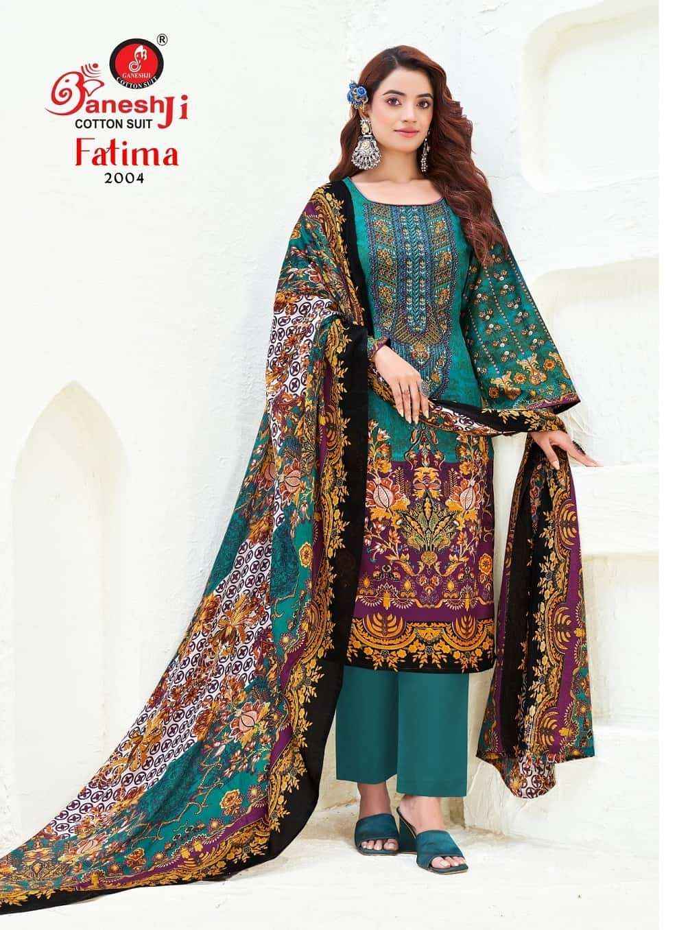 Ganeshji Fatima Vol 2 Karachi Prints Cotton Dress Material Surat Wholesaler ( 8 Pcs Catalogue )
