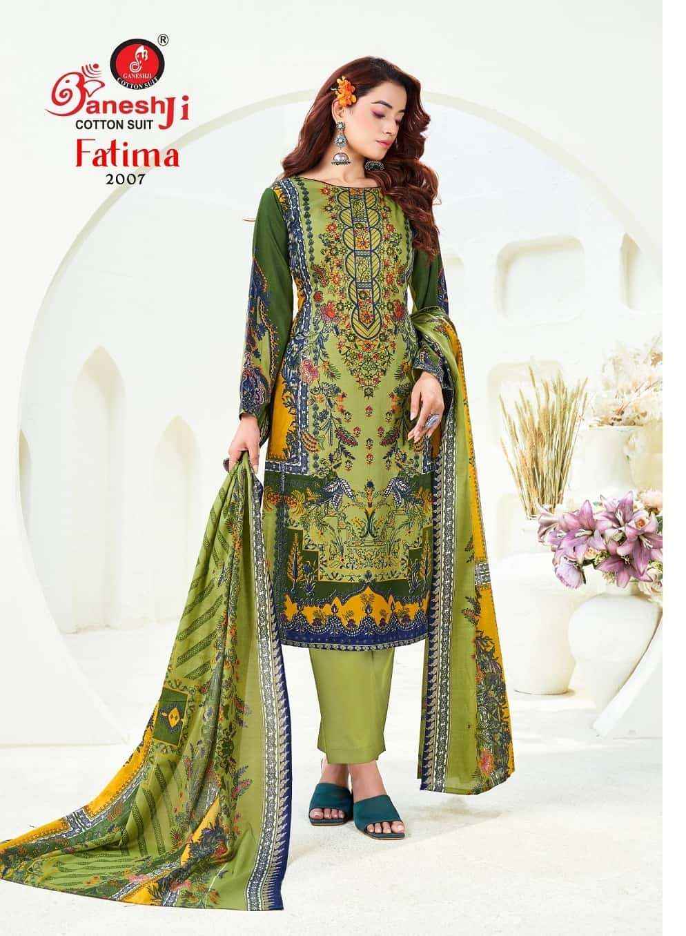 Ganeshji Fatima Vol 2 Karachi Prints Cotton Dress Material Surat Wholesaler ( 8 Pcs Catalogue )