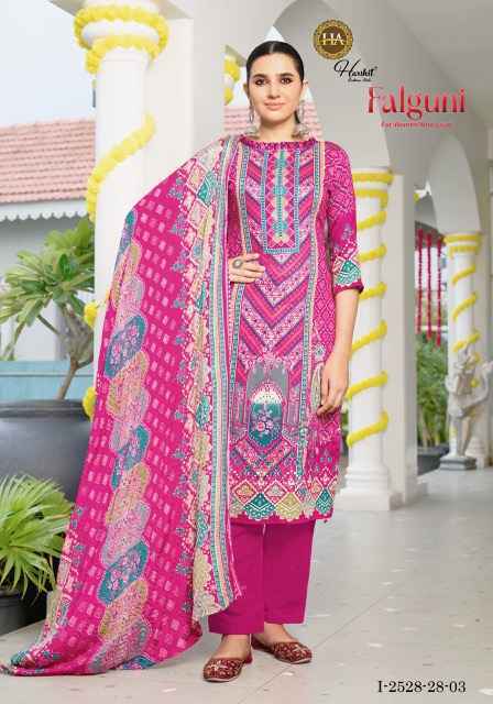 Harshit Fashion Falguni Zam Dress Material New Catalogue ( 6 pcs Catalogue )