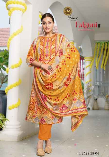 Harshit Fashion Falguni Zam Dress Material New Catalogue ( 6 pcs Catalogue )