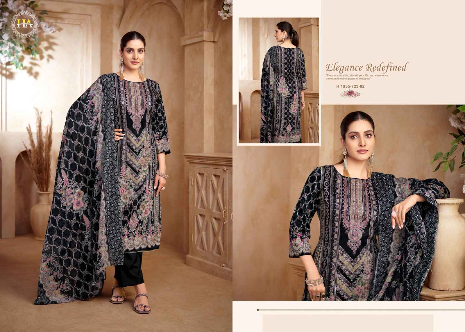 Harshit Fashion Meheroon Edition 13 Viscouse Reyon Salwar Suit Wholesale Rate ( 6 Pcs Catalog )