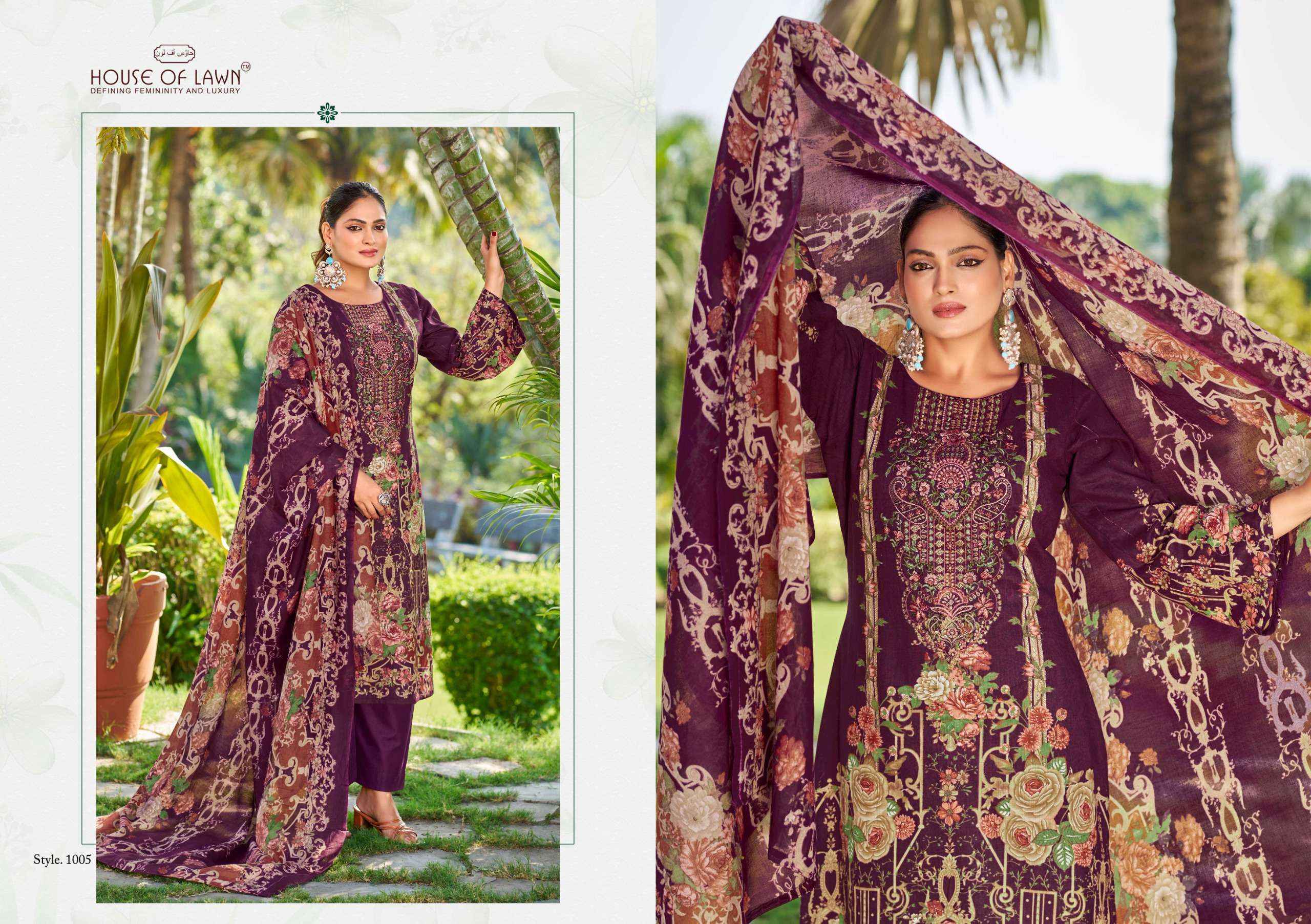 House Of Lawn Nayra Vol 2 Cotton Salwar Kameez Wholesale ( 6 Pcs Catalog )