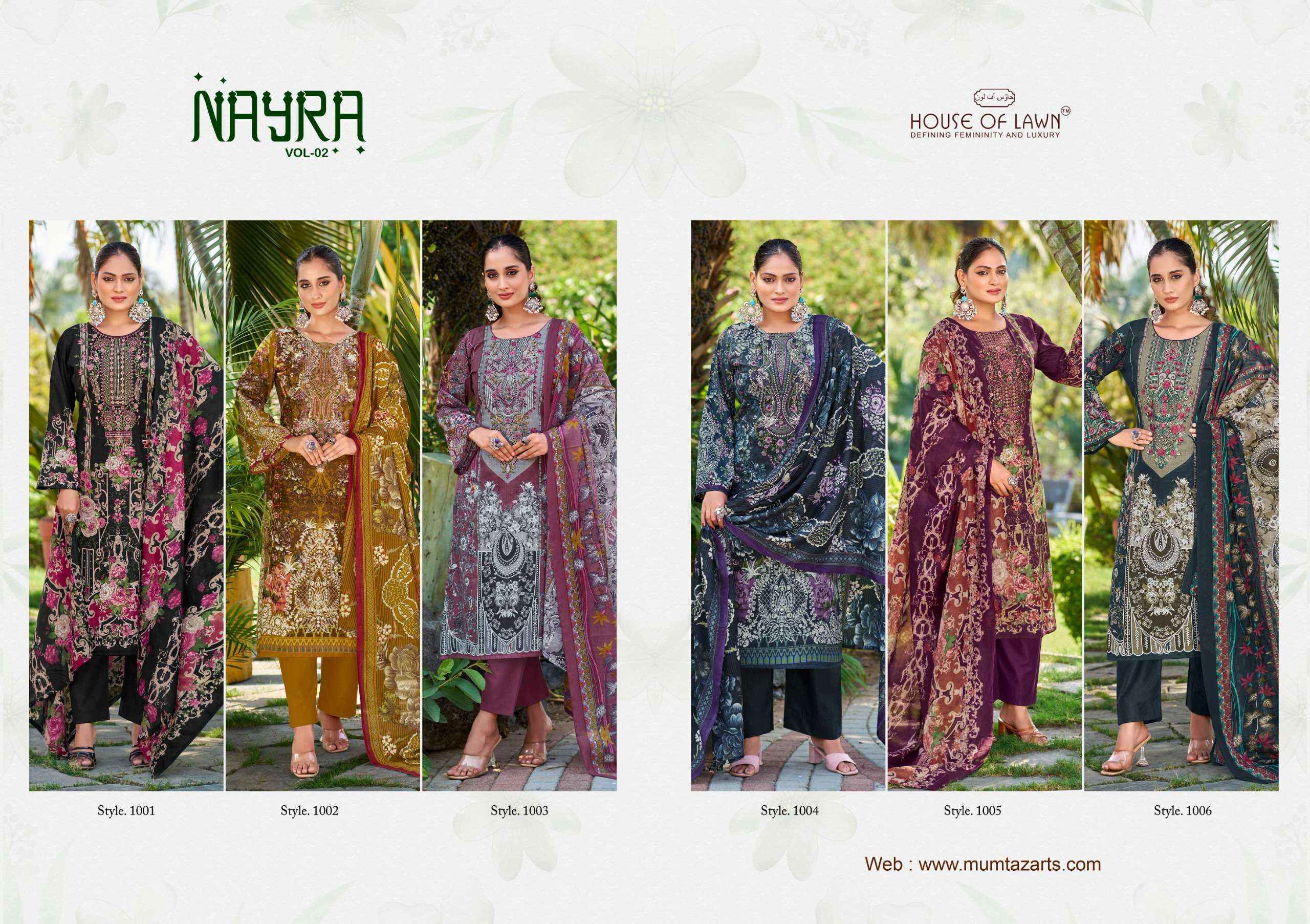 House Of Lawn Nayra Vol 2 Cotton Salwar Kameez Wholesale ( 6 Pcs Catalog )