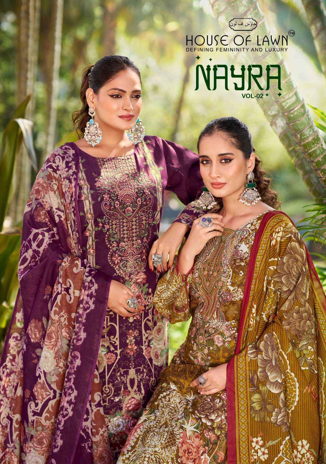 House Of Lawn Nayra Vol 2 Cotton Salwar Kameez Wholesale ( 6 Pcs Catalog )