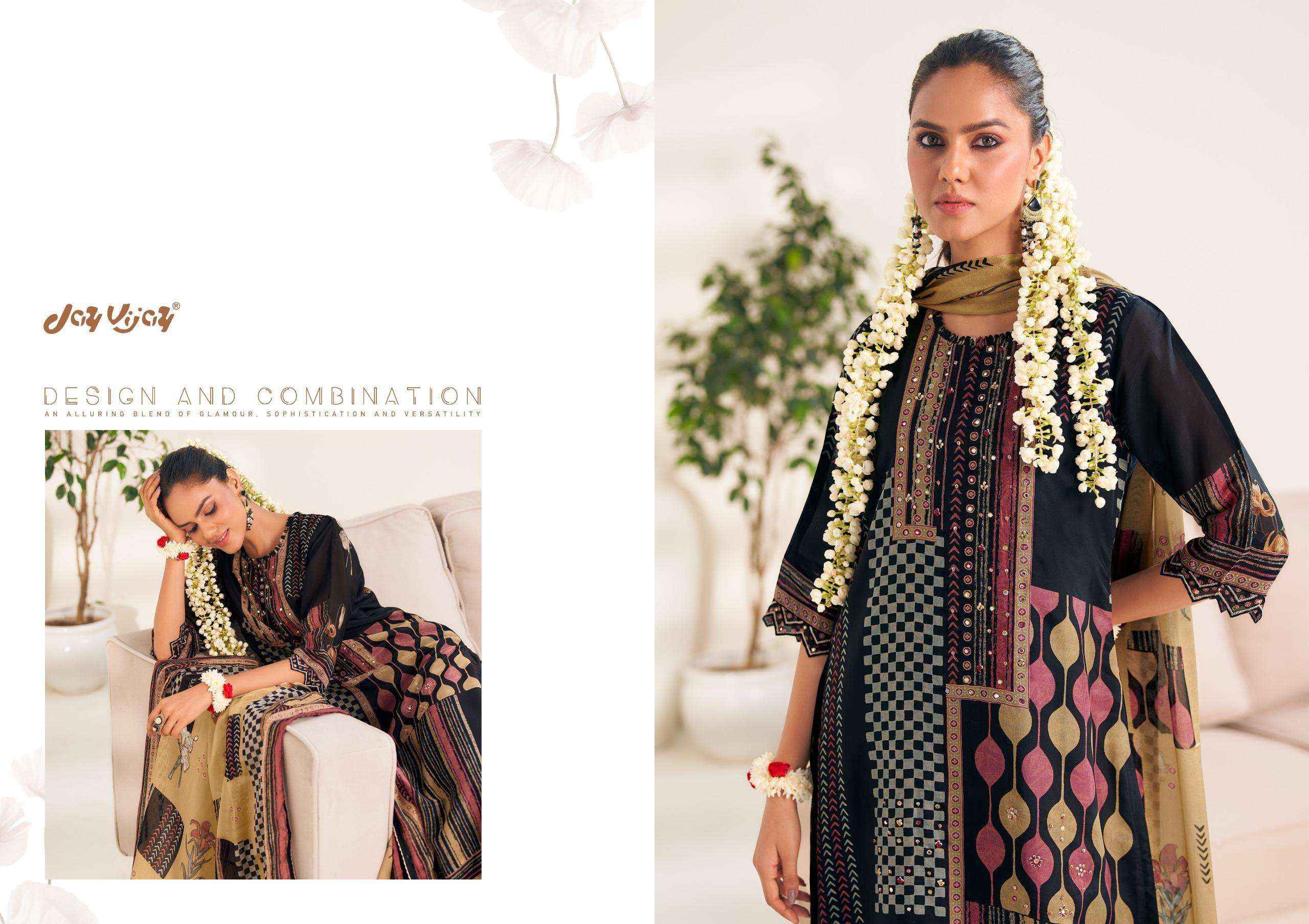 Jay Vijay Maahru Premium Bemberg Silk Designer Suit Wholesale Rate ( 6 Pcs Catalog )