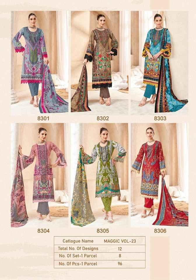 Kala Maggic Vol 23 Unstitch Premium Cotton Dress Material Wholesale price ( 12 Pcs Catalogue )