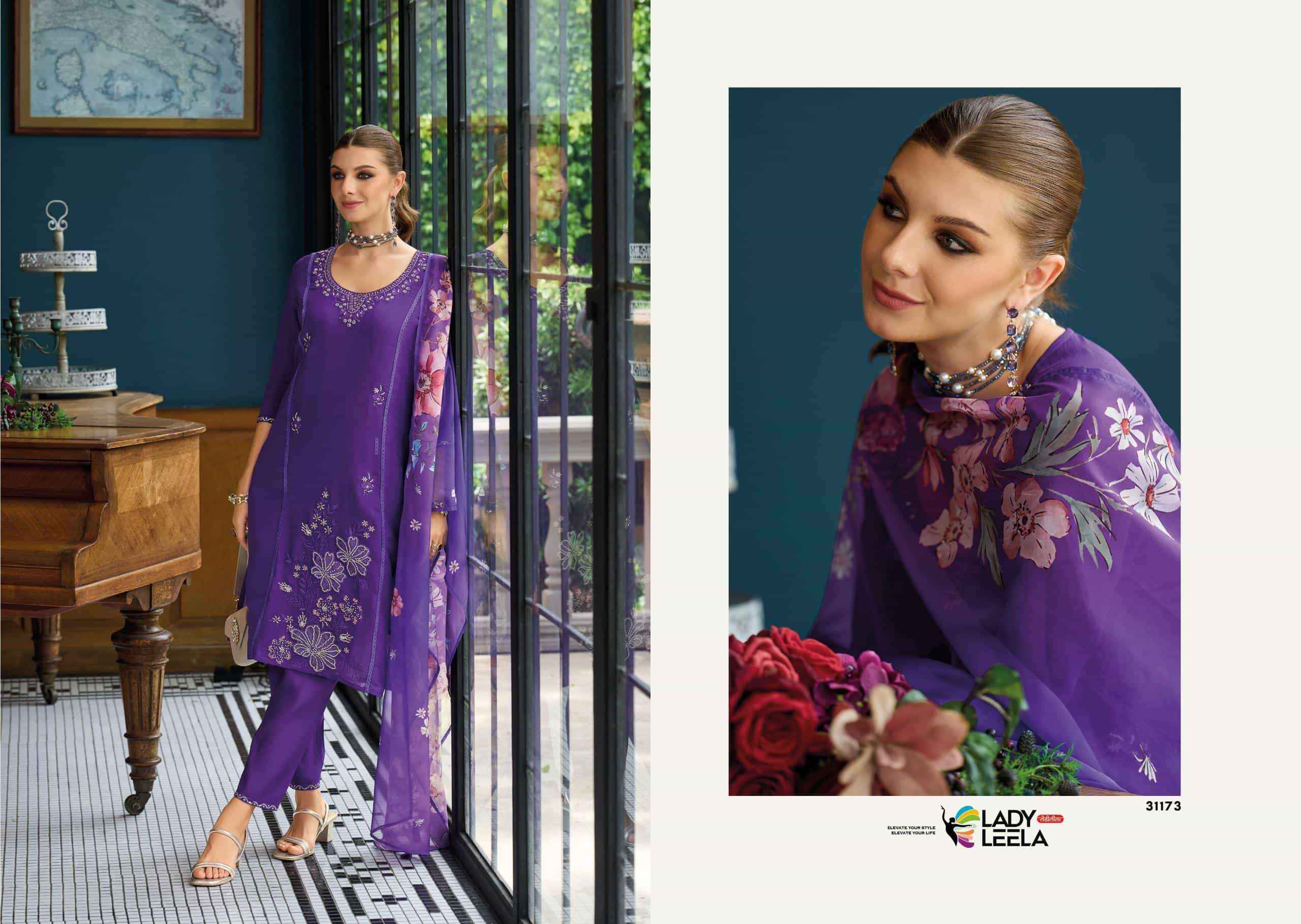 Lady Leela Saiyaara Exclusive Kurti Bottom Dupatta Set Wholesale Rate ( 4 Pcs Catalog )