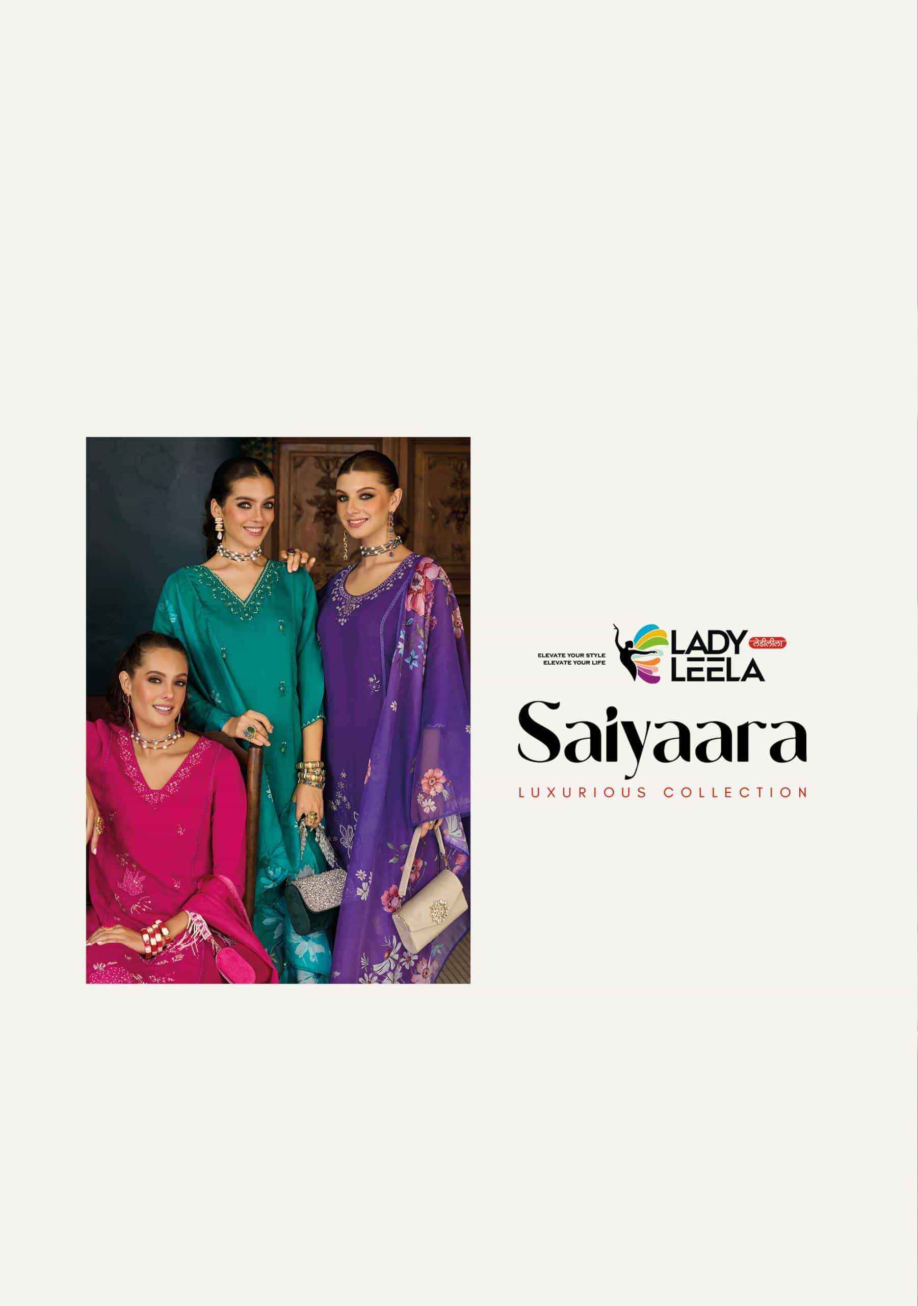 Lady Leela Saiyaara Exclusive Kurti Bottom Dupatta Set Wholesale Rate ( 4 Pcs Catalog )