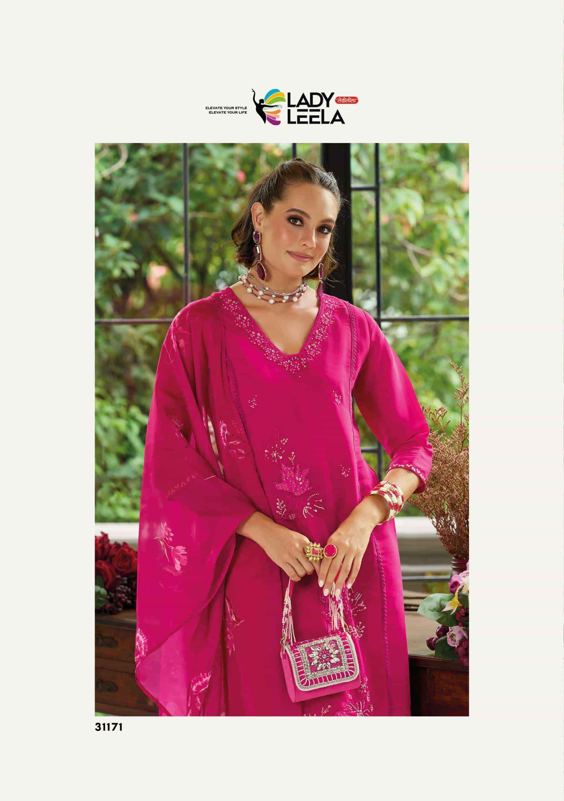 Lady Leela Saiyaara Exclusive Kurti Bottom Dupatta Set Wholesale Rate ( 4 Pcs Catalog )