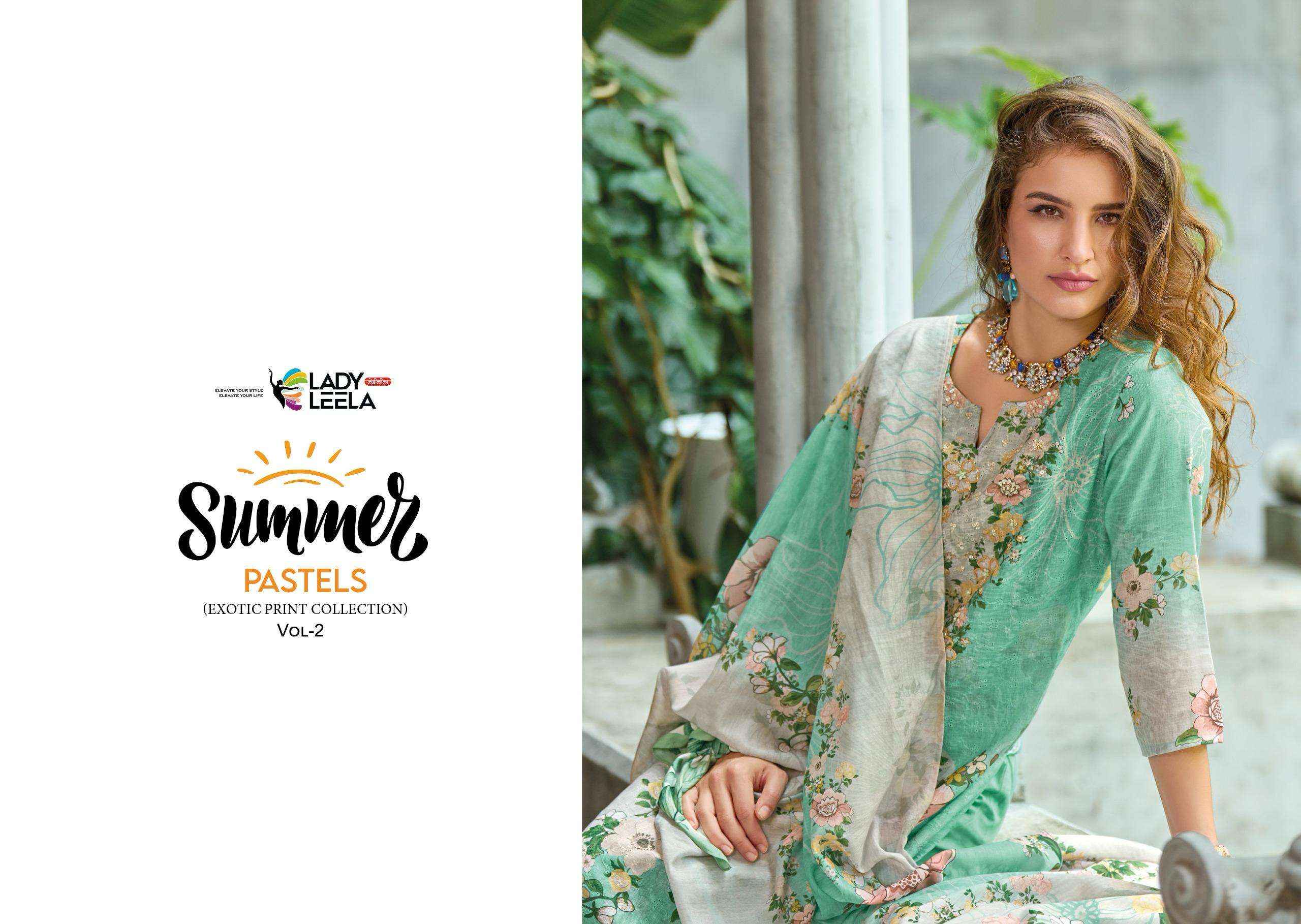 Lady Leela Summer Pastels Vol 2 Exclusive Readymade 3 Piece Suit Wholesale Rate ( 6 Pcs Catalog )