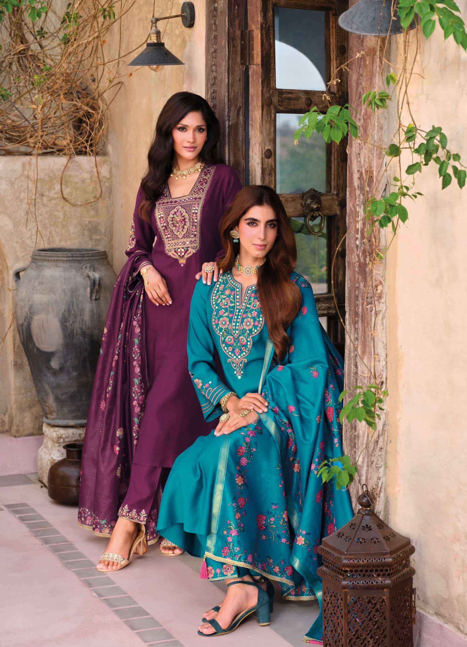 Lily And Lali Berlin Viscose Silk Designer Readymade Suit New Catalogue ( 4 Pcs Catalogue )