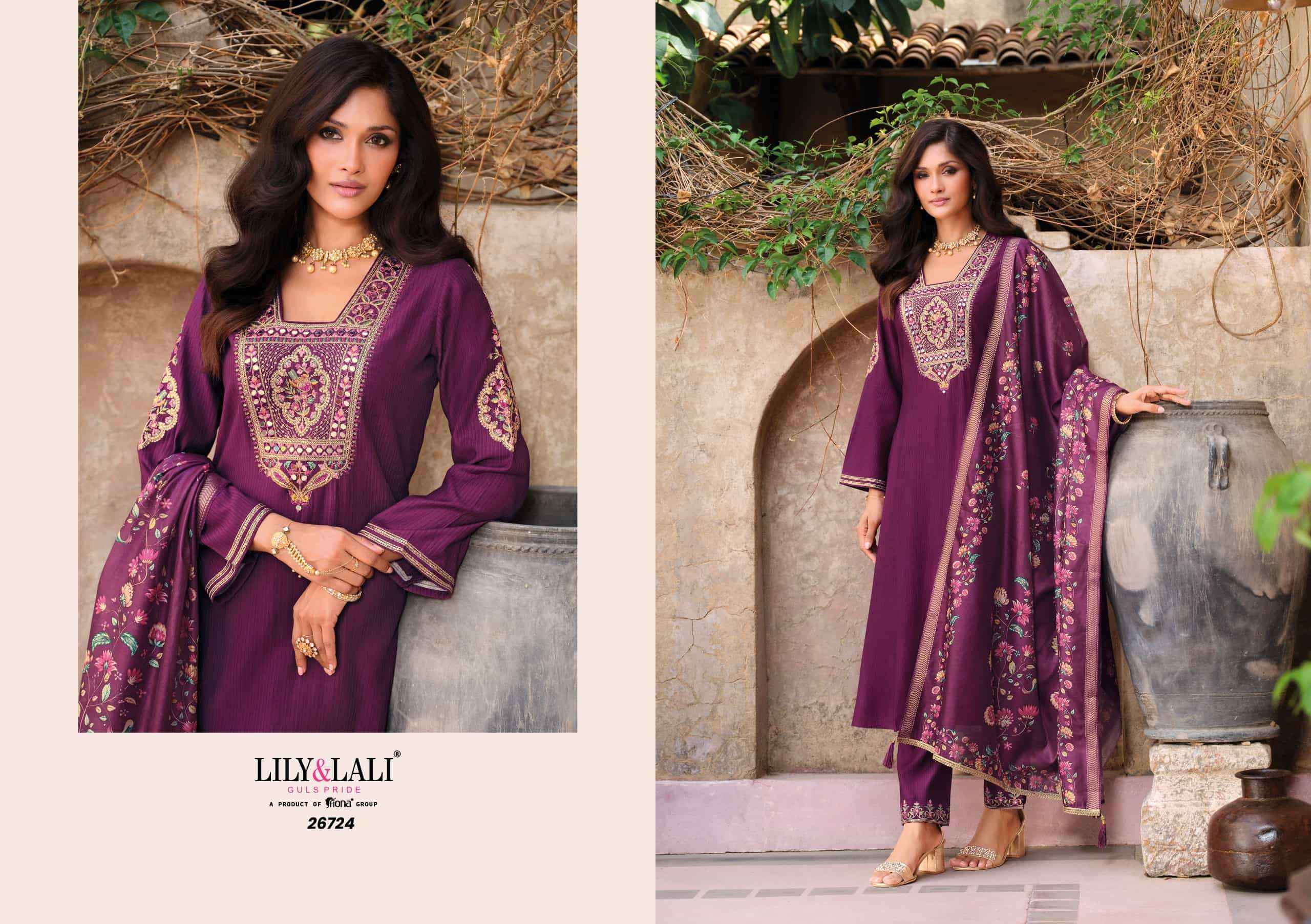 Lily And Lali Berlin Viscose Silk Designer Readymade Suit New Catalogue ( 4 Pcs Catalogue )