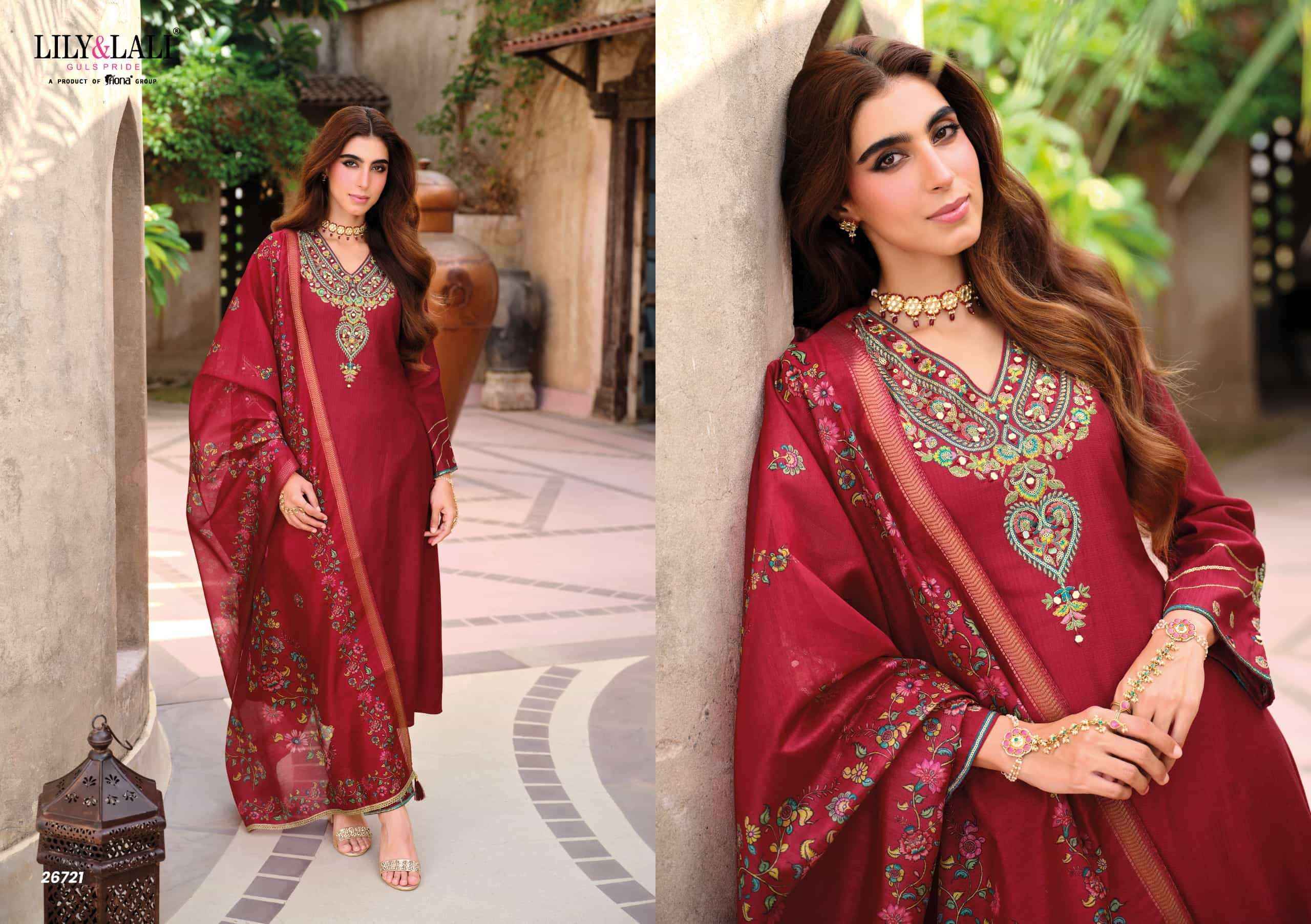 Lily And Lali Berlin Viscose Silk Designer Readymade Suit New Catalogue ( 4 Pcs Catalogue )