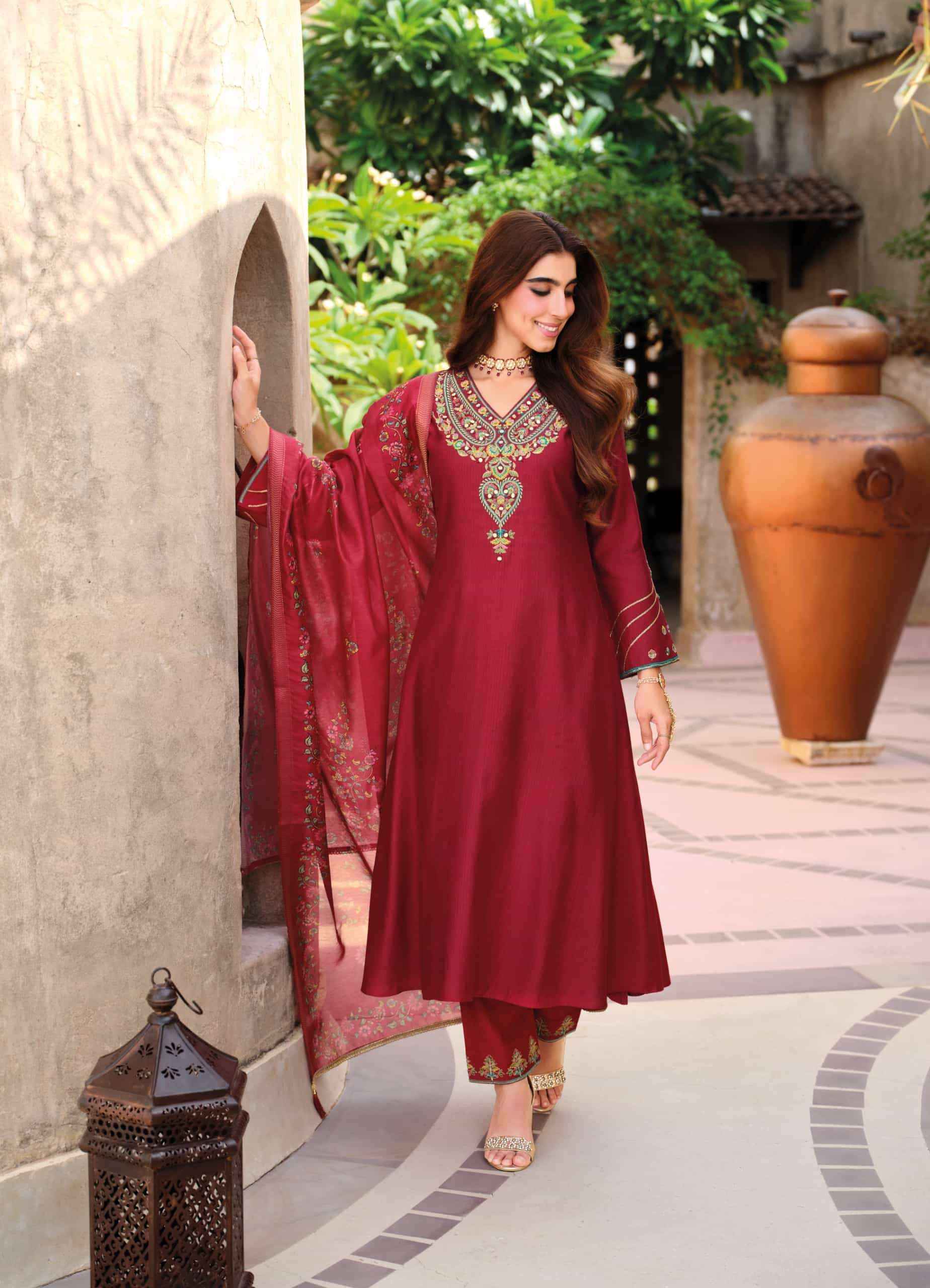 Lily And Lali Berlin Viscose Silk Designer Readymade Suit New Catalogue ( 4 Pcs Catalogue )