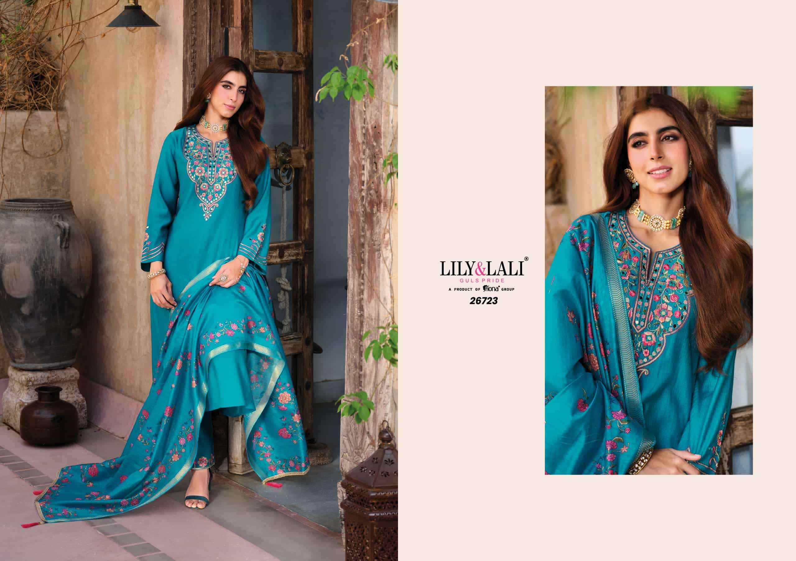 Lily And Lali Berlin Viscose Silk Designer Readymade Suit New Catalogue ( 4 Pcs Catalogue )