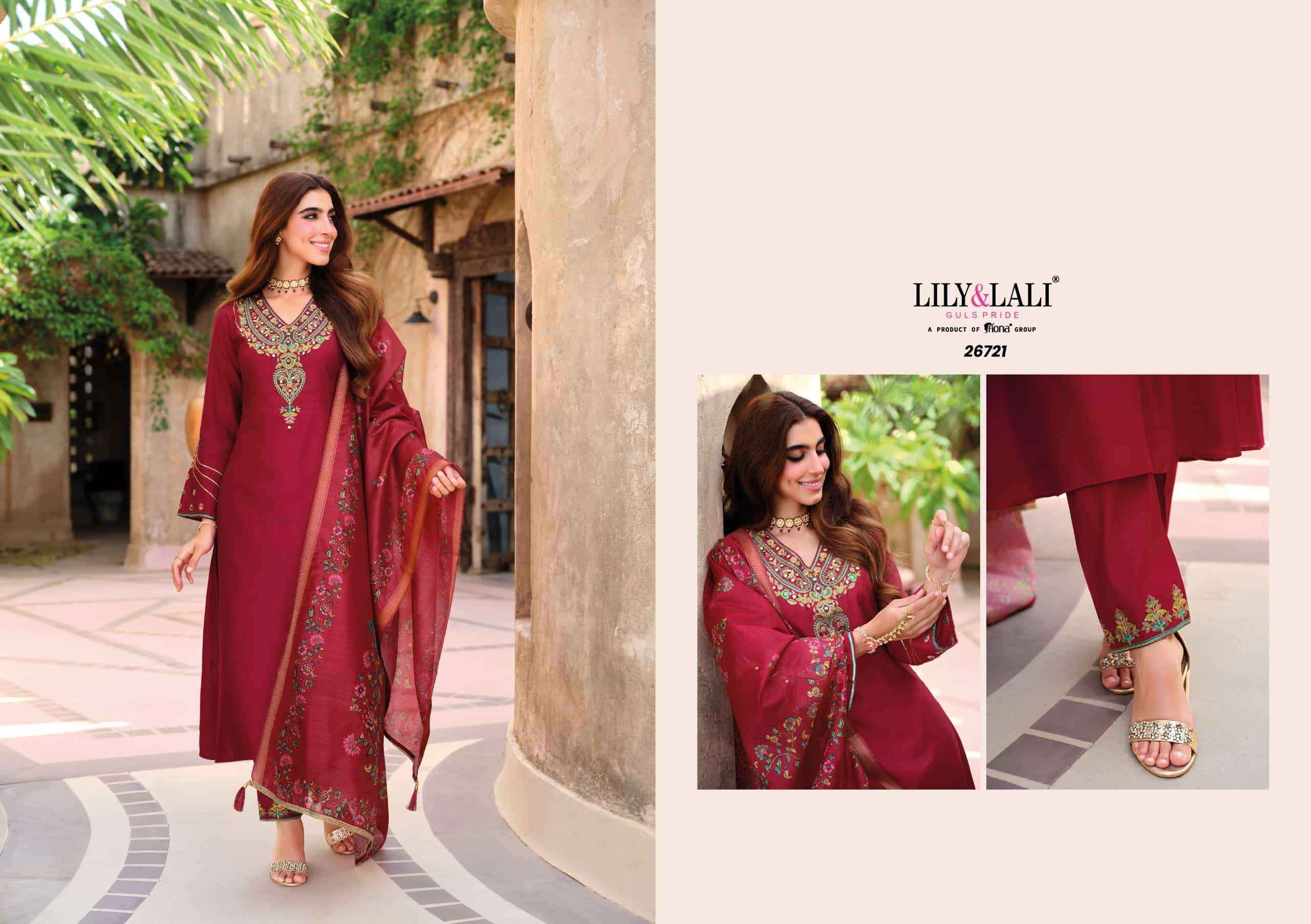 Lily And Lali Berlin Viscose Silk Designer Readymade Suit New Catalogue ( 4 Pcs Catalogue )