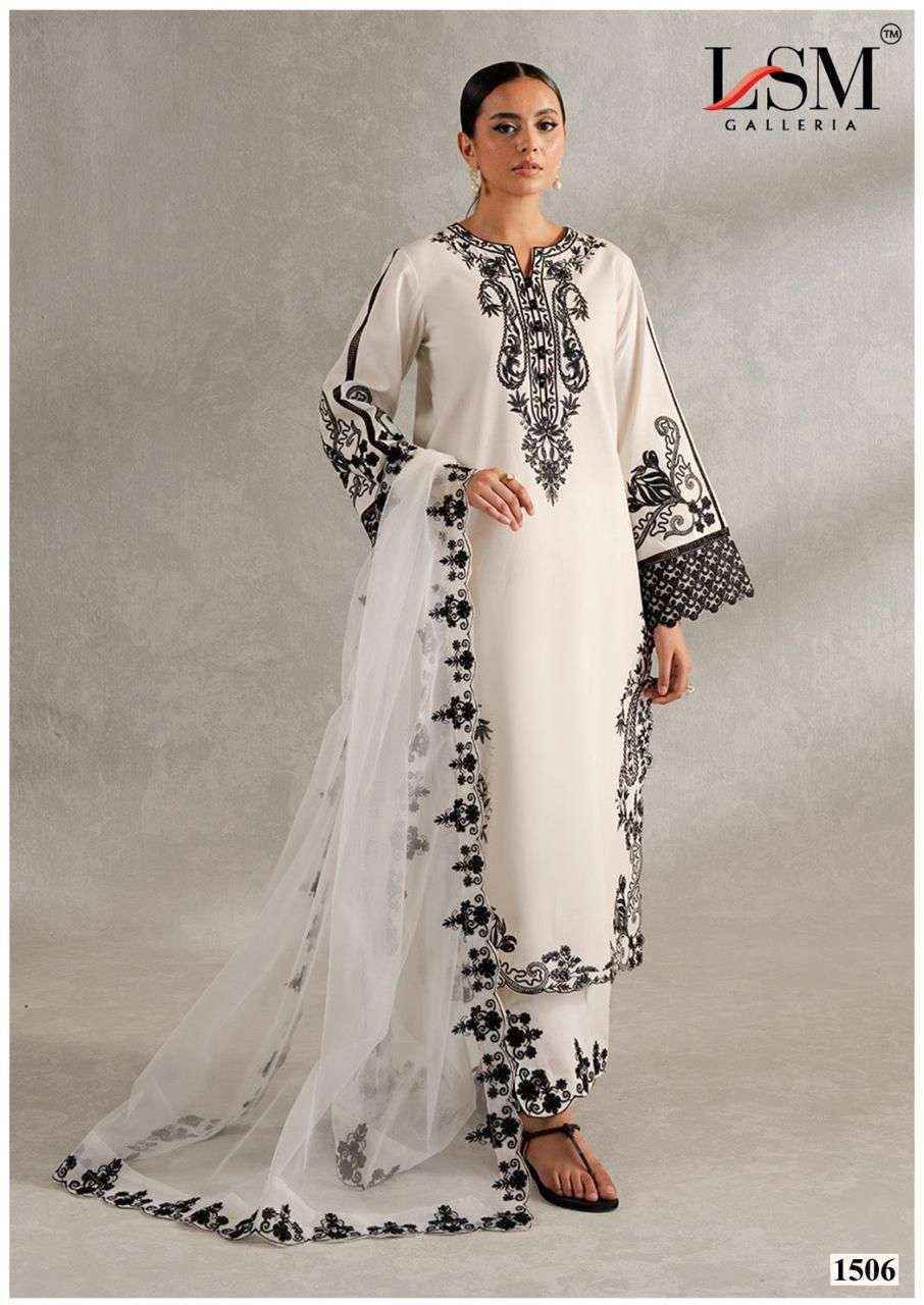 LSM Galleria Parian Dream Vol 15 Lawn Salwar Kameez Wholesale Rate ( 6 Pcs Catalog )