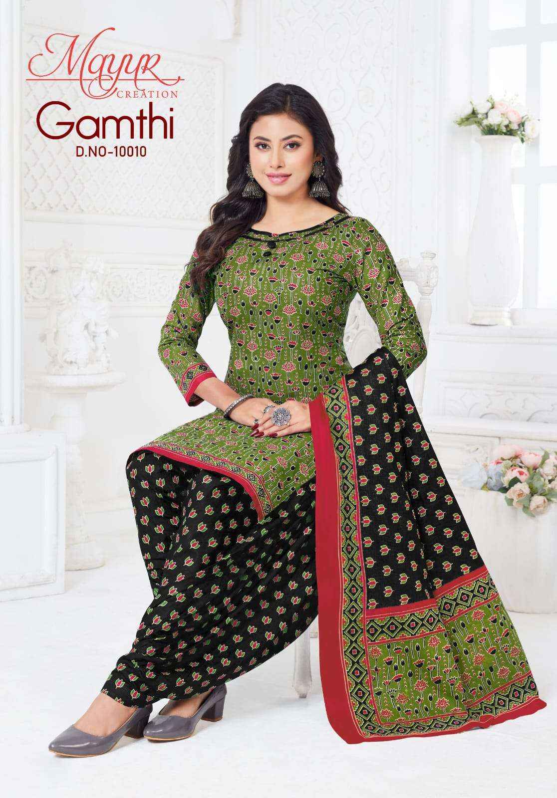 Mayur Mayur Creation Gamthi Vol 10 Cotton Dress Material Surat Market Wholesale