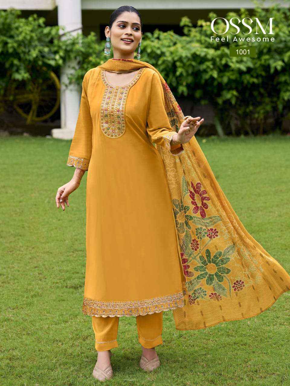 Ossm Resham Vol 2 Fancy Anarkali Pattern 3 Pec Suit Wholesale Rate ( 6 Pcs Catalog )