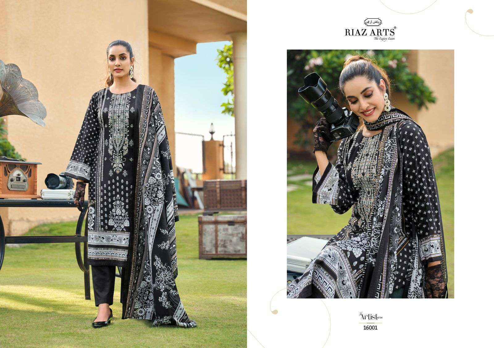 Riaz Arts The Artist Vol 4 Karachi Dress Material Surat Wholesale ( 8 Pcs Catalogue )