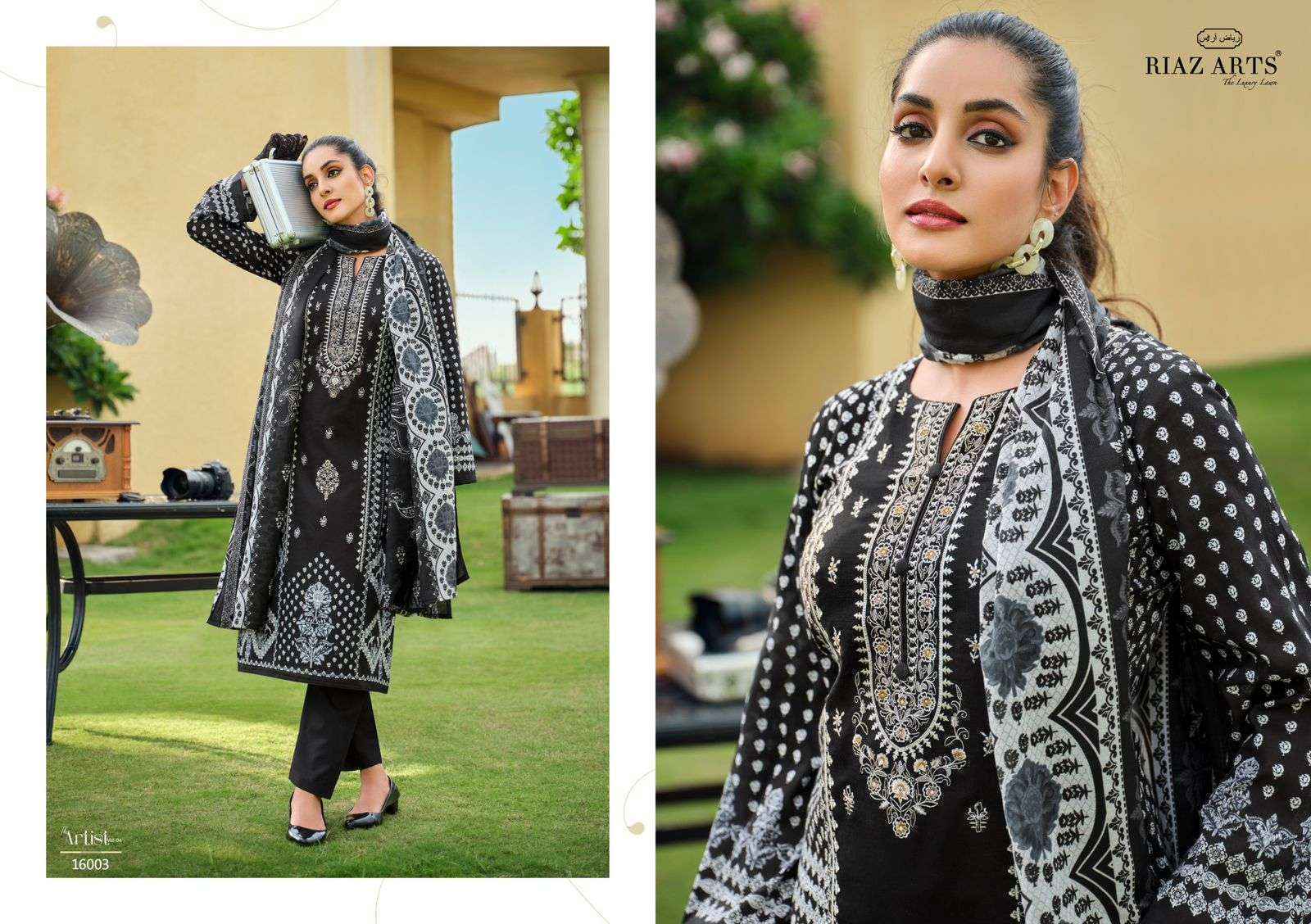 Riaz Arts The Artist Vol 4 Karachi Dress Material Surat Wholesale ( 8 Pcs Catalogue )