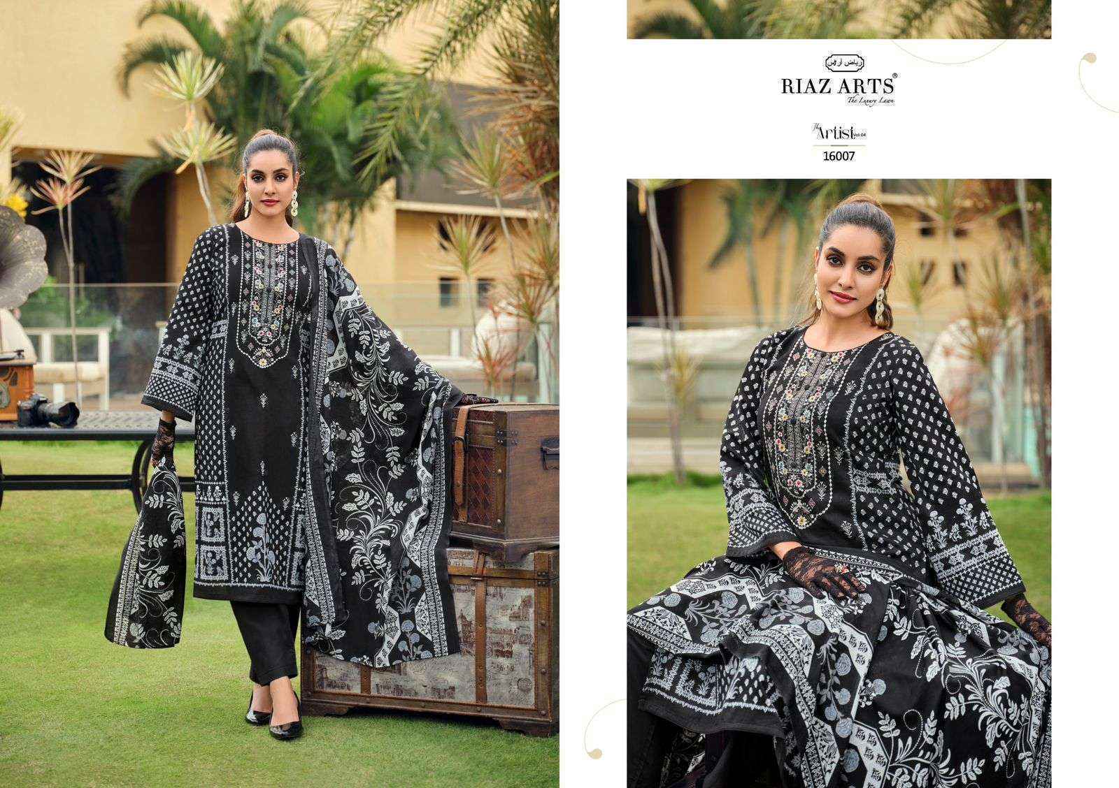 Riaz Arts The Artist Vol 4 Karachi Dress Material Surat Wholesale ( 8 Pcs Catalogue )