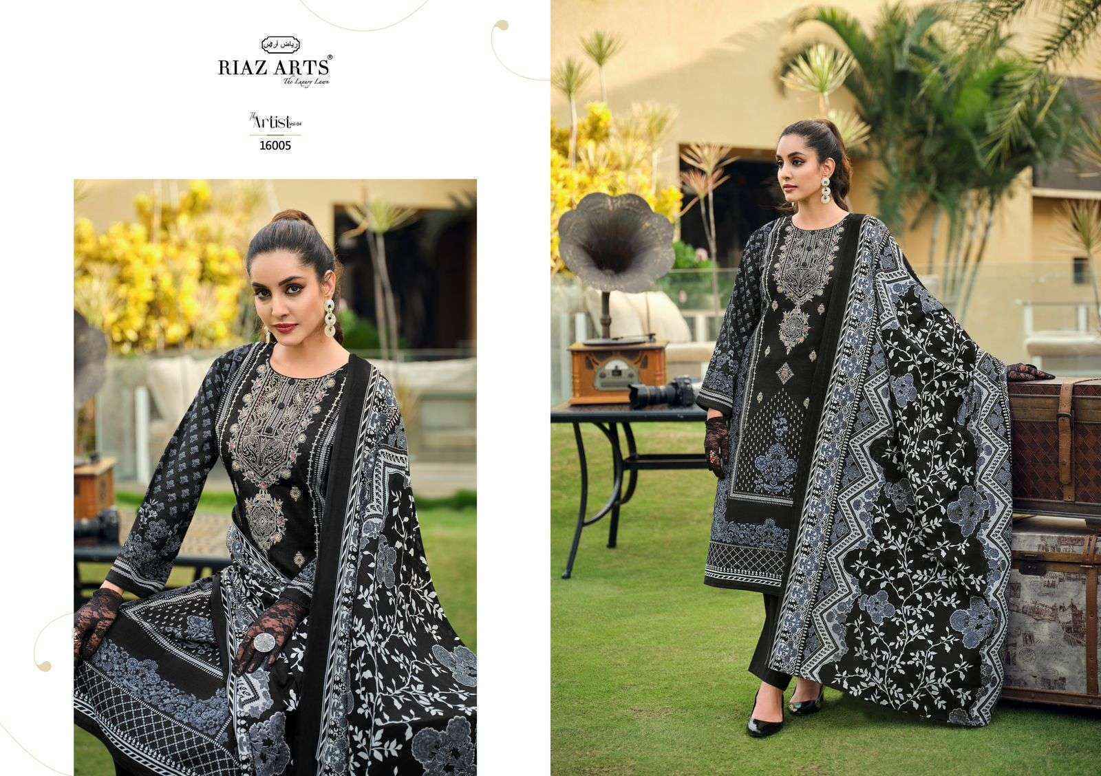 Riaz Arts The Artist Vol 4 Karachi Dress Material Surat Wholesale ( 8 Pcs Catalogue )
