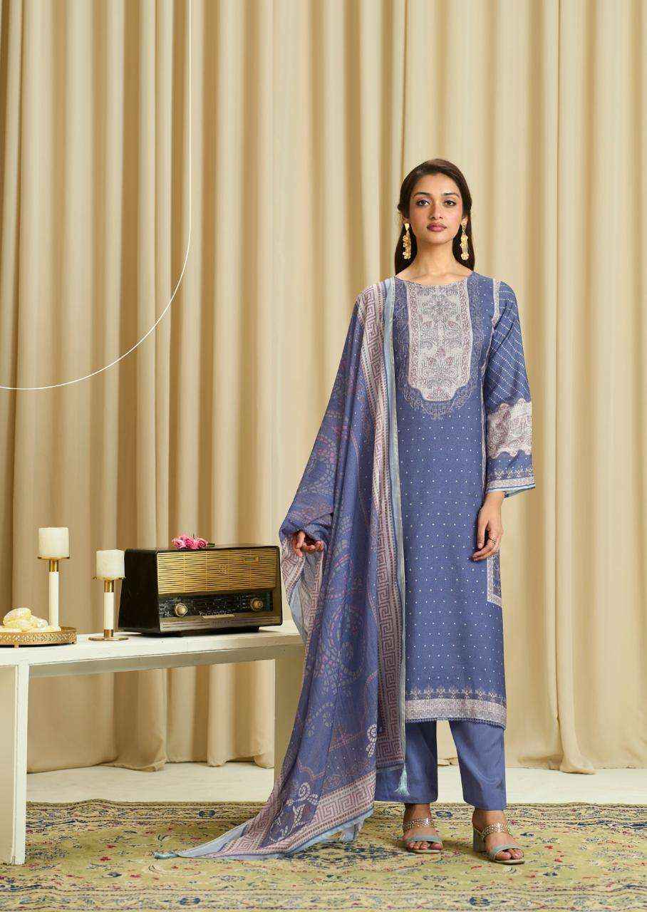 Sadhana Ba Dastoor Pure Muslin Silk Fancy Salwar Kameez Wholesale Rate ( 6 Pcs Catalog )