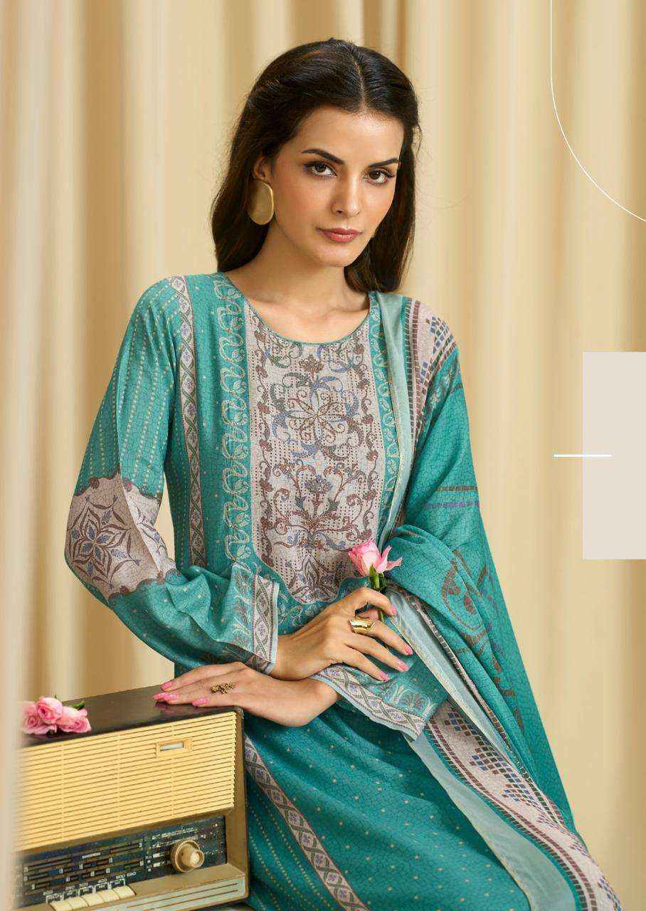 Sadhana Ba Dastoor Pure Muslin Silk Fancy Salwar Kameez Wholesale Rate ( 6 Pcs Catalog )