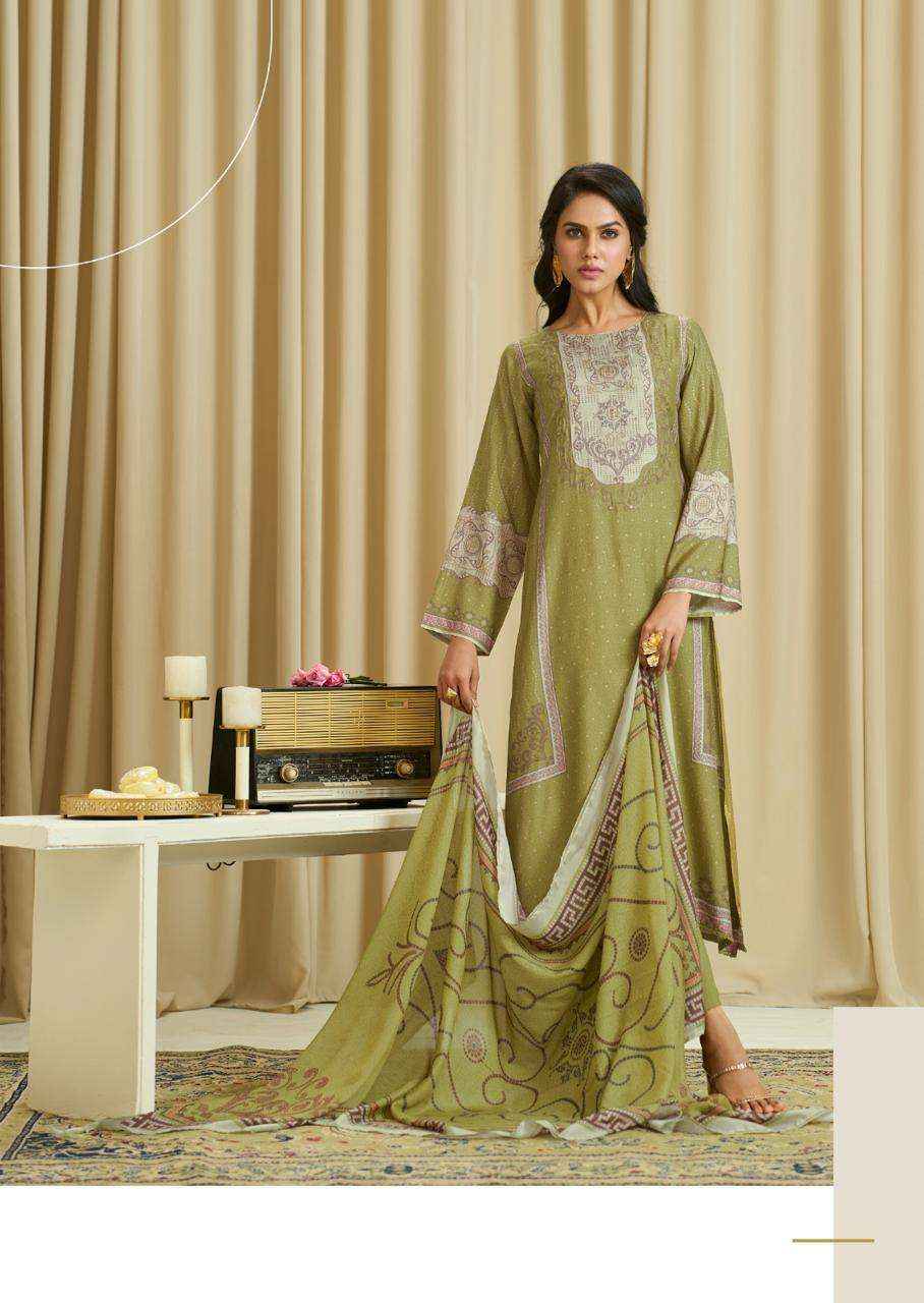 Sadhana Ba Dastoor Pure Muslin Silk Fancy Salwar Kameez Wholesale Rate ( 6 Pcs Catalog )
