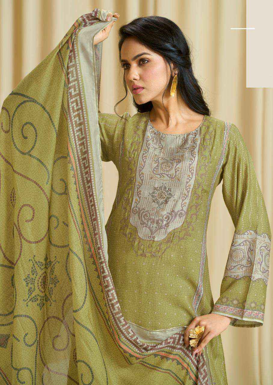 Sadhana Ba Dastoor Pure Muslin Silk Fancy Salwar Kameez Wholesale Rate ( 6 Pcs Catalog )