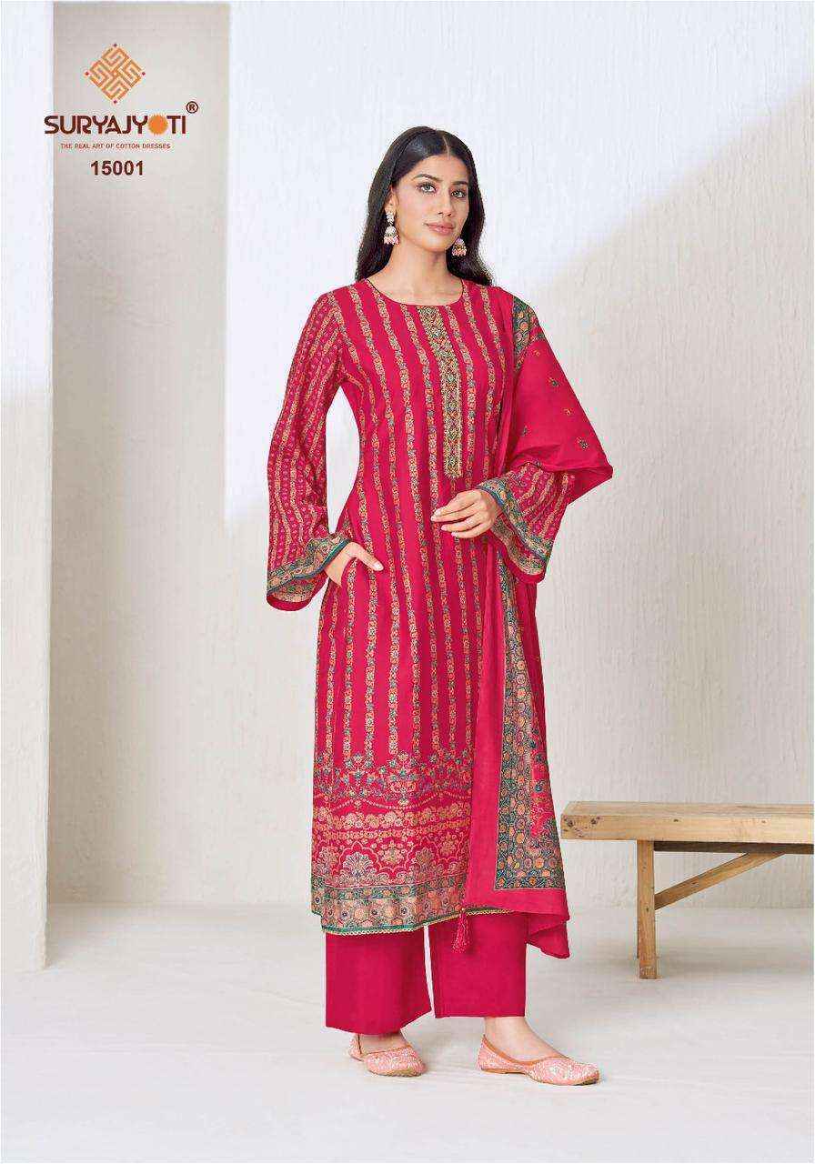 Suryajyoti Pushpa Vol 15 Modal Dress Material - Surat Textile Market ( 8 pcs Catalogue )