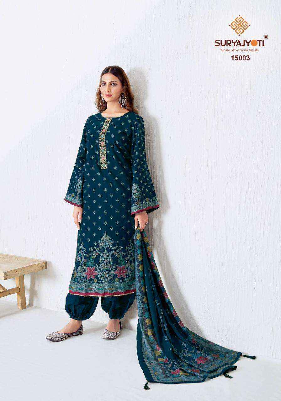 Suryajyoti Pushpa Vol 15 Modal Dress Material - Surat Textile Market ( 8 pcs Catalogue )